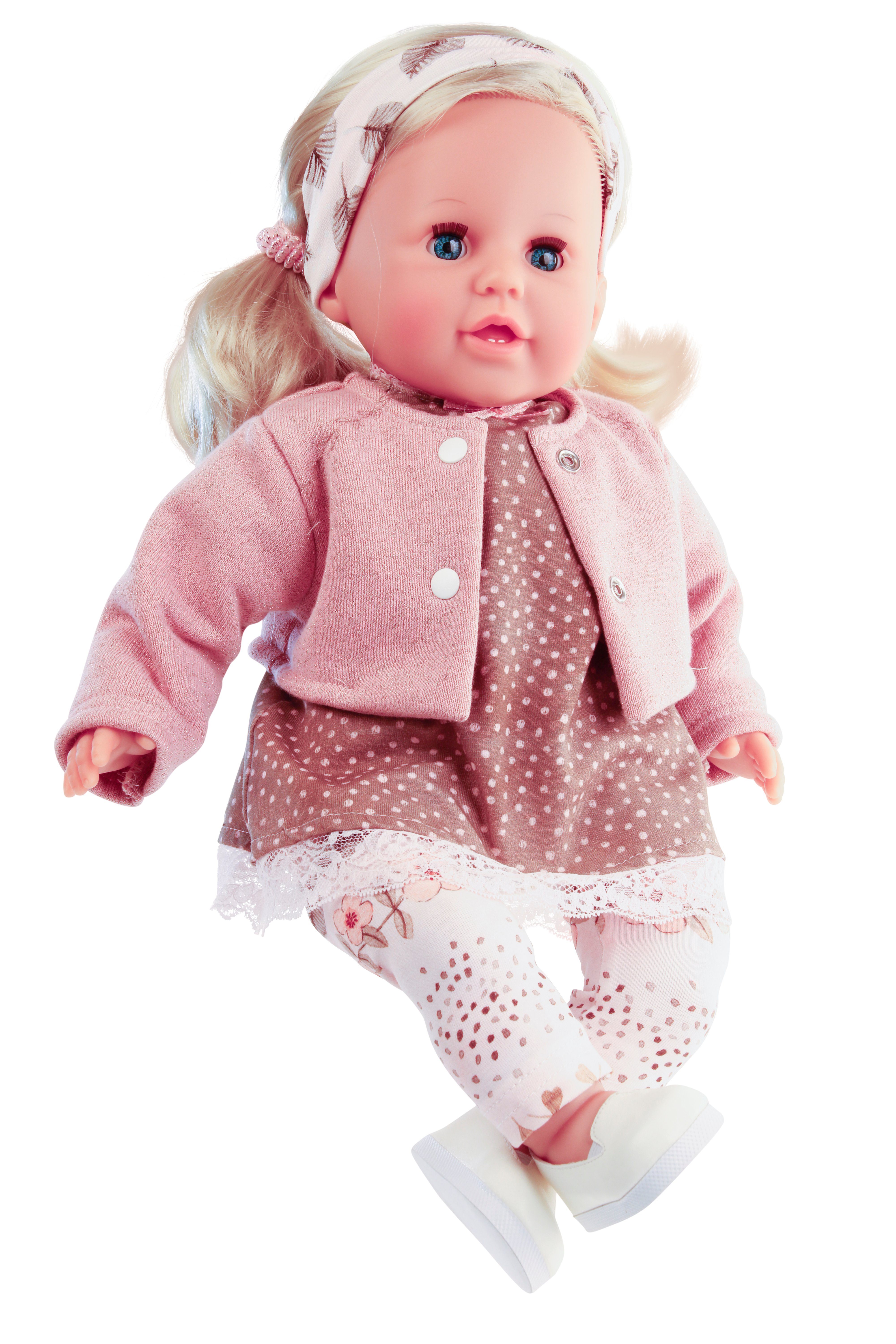 Schildkröt Stoffpuppe Schildkröt Puppe Susi 45cm Mal (blonde Haare, blaue Schlafaugen, +