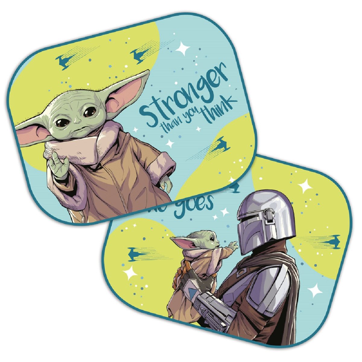 Star Wars Autosonnenschutz Mandalorian Sonnenschutz für Kinder Stitch, schützt vor Sonne