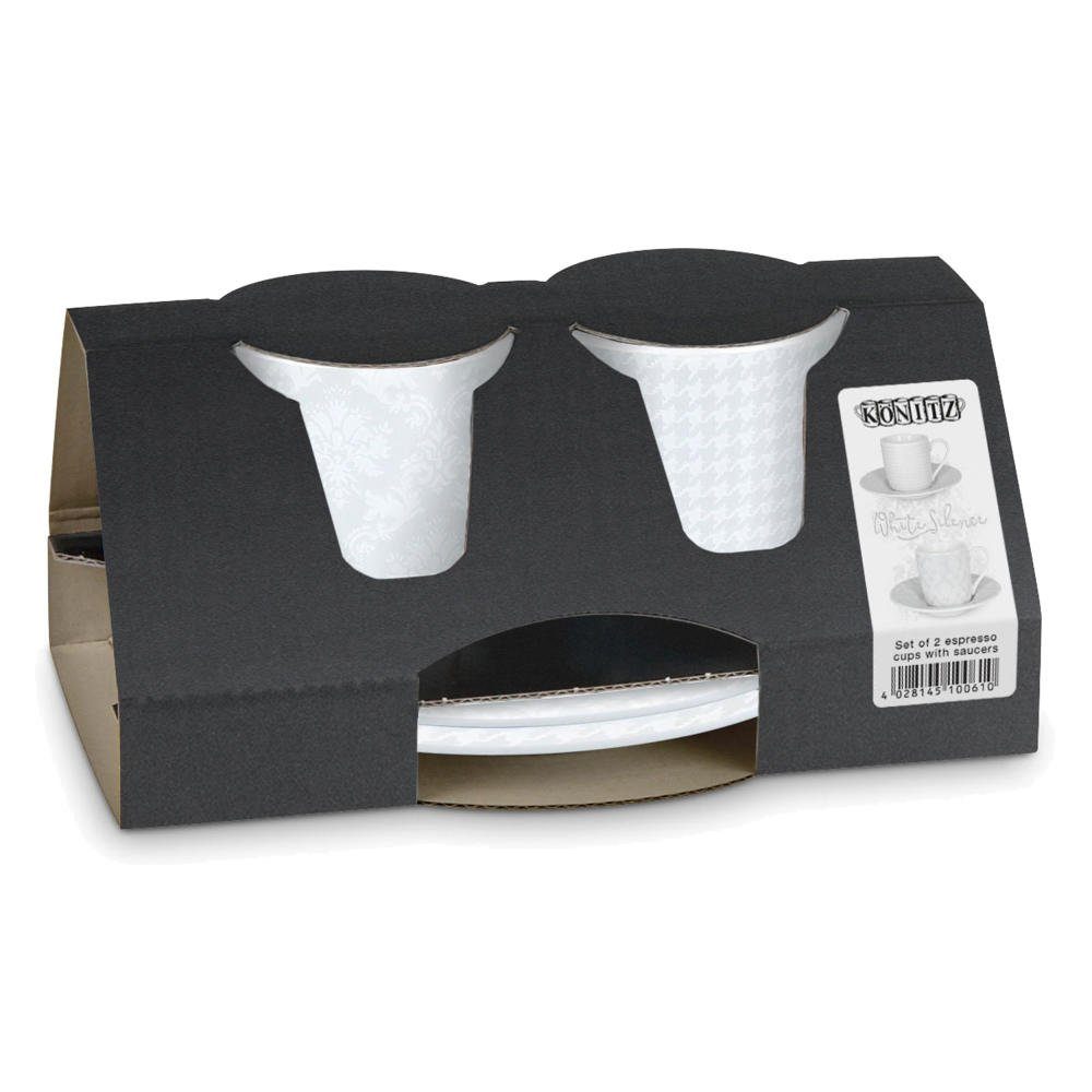 Espressotasse 2er-Set White Silence