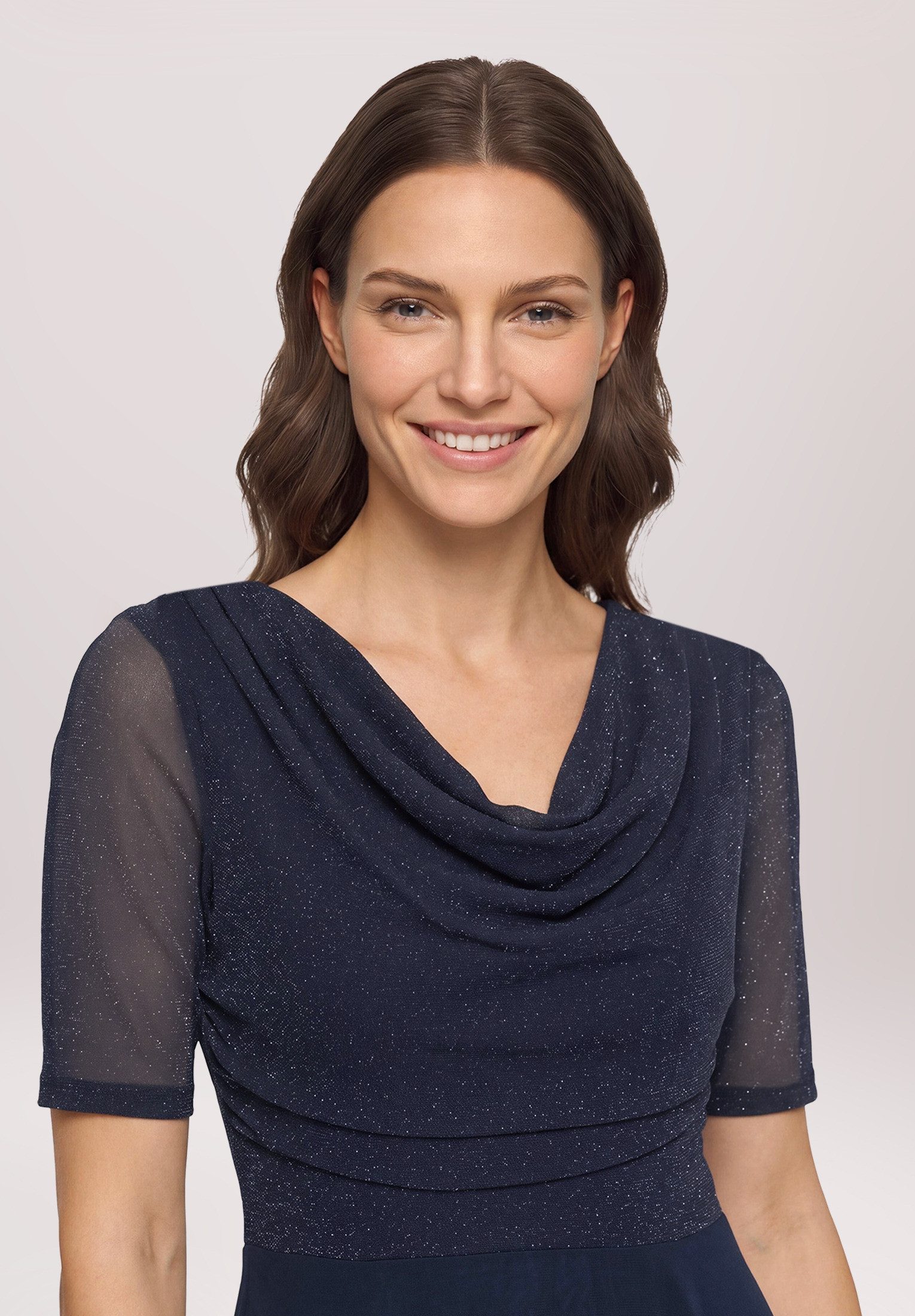 Vera Mont Cocktailkleid Damen im Glitzer-Look – Bild 4 von 5