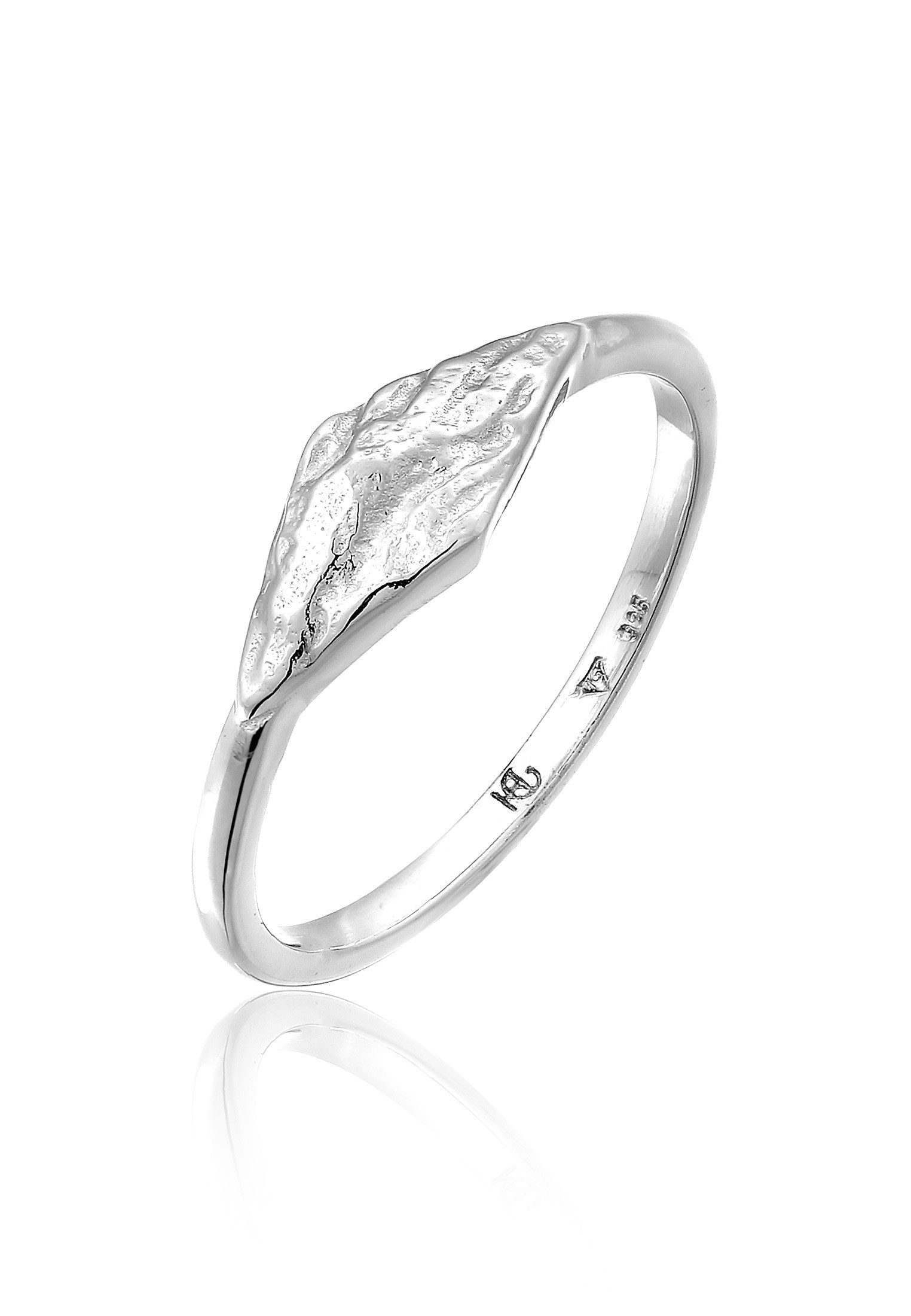 Fingerring Siegelring Marquis - Gratitude 925 Silber