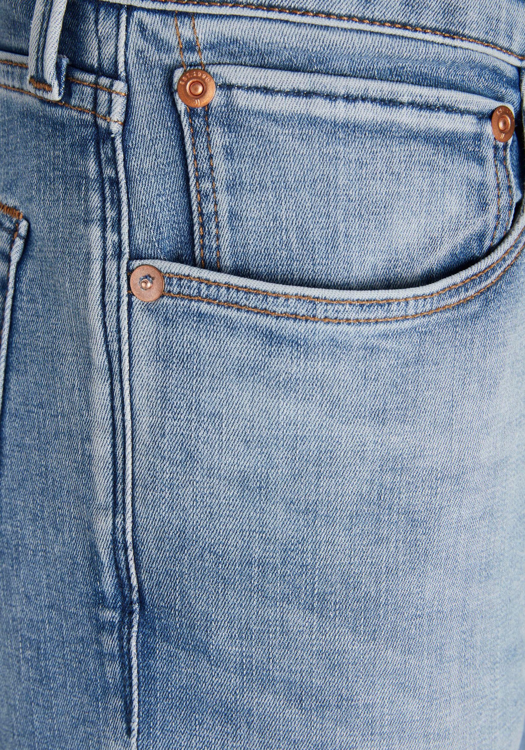 blue-denim-used Slim-fit-Jeans Jack & Jones ICON GLENN