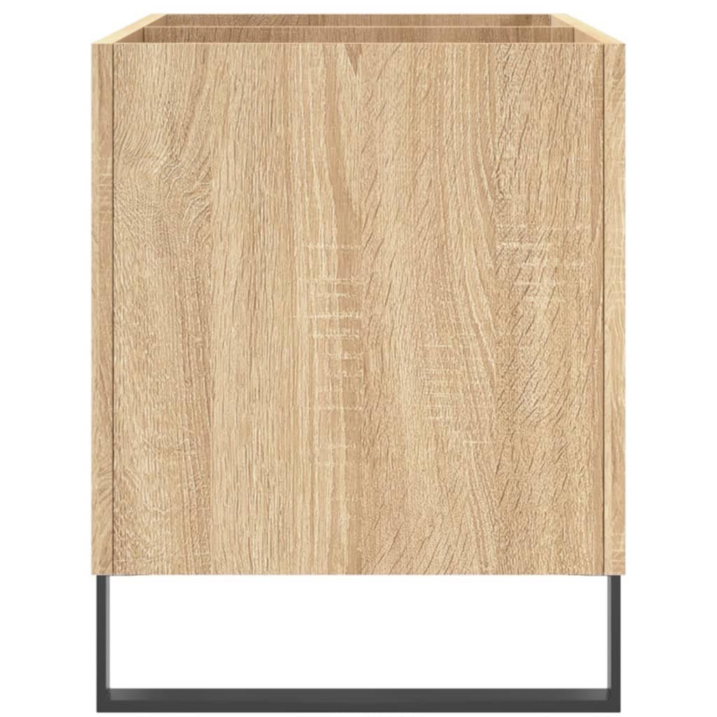 vidaXL Media-Regal Plattenschrank Sonoma-Eiche 74,5x38x48 Sonoma Holzwerkstoff, cm Eiche 1-tlg