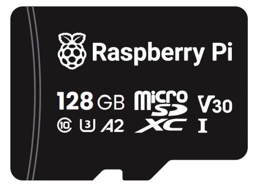 Raspberry Pi microSDXC Speicherkarte, A2, Class 10, U3, 128GB Speicherkarte