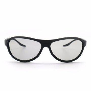 TPFNet 3D-Brille 3D Glasses Unisex Passive Polarisierte 3D Brille, zum Ansehen von Filmen 3D-Kino Brille - Farbe Schwarz - 6 Stück