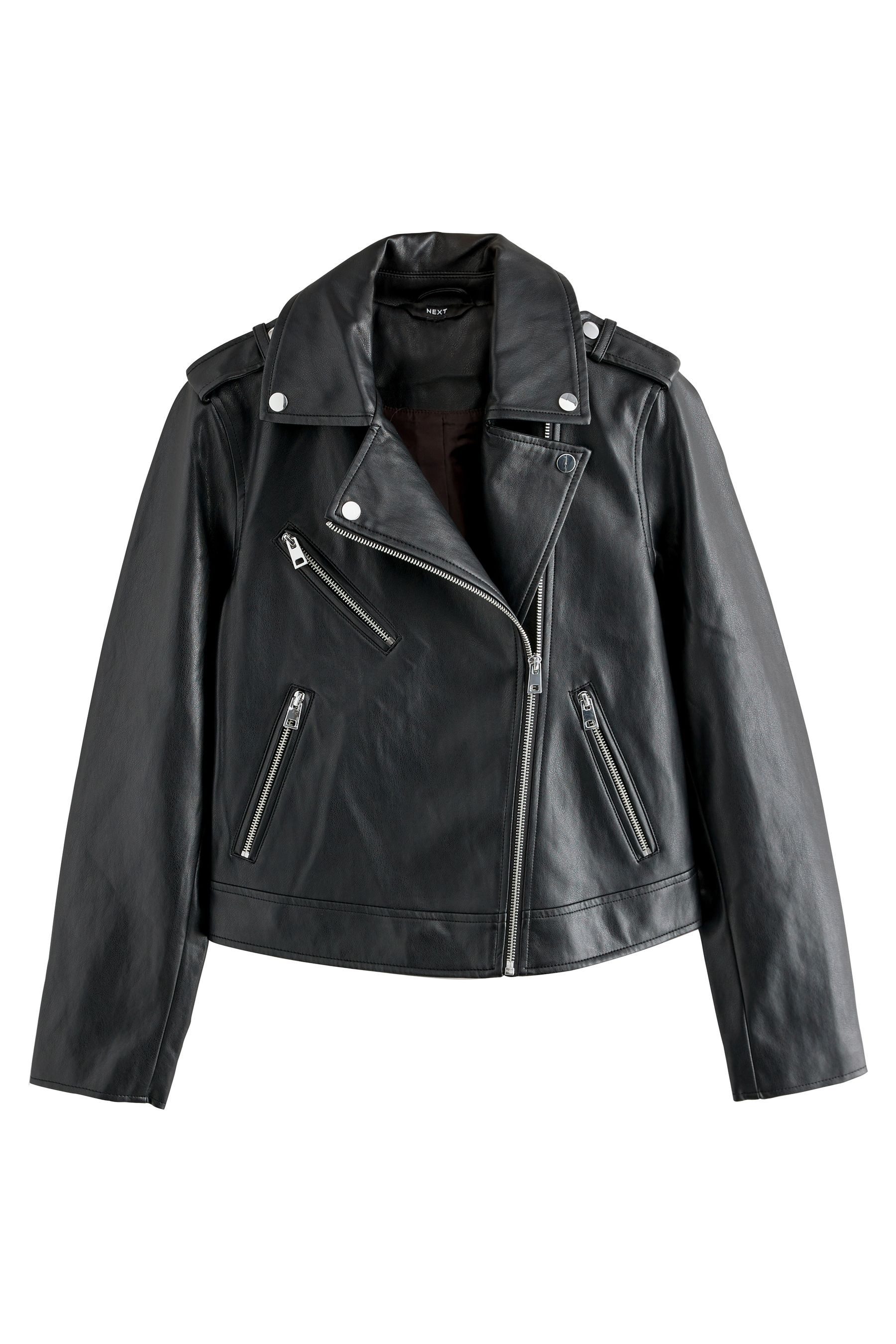 Next Bikerjacke Bikerjacke in Lederoptik (1-St)