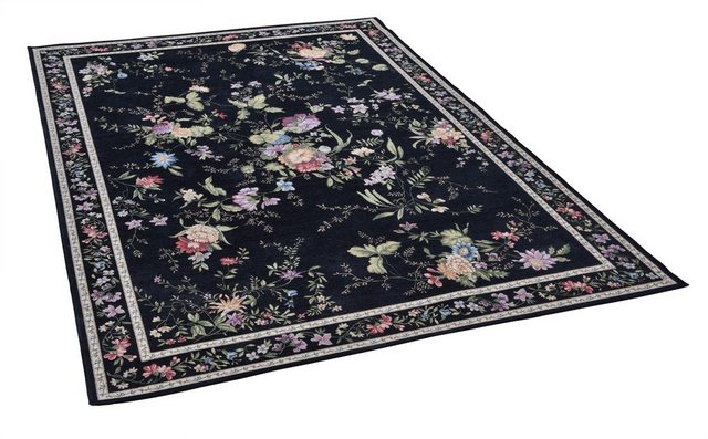 Teppich »Flomi Sagrini«, THEKO, rechteckig, Höhe 3 mm, Flachgewebe, Pastell-Farben, Blumen Design, Wohnzimmer-Otto