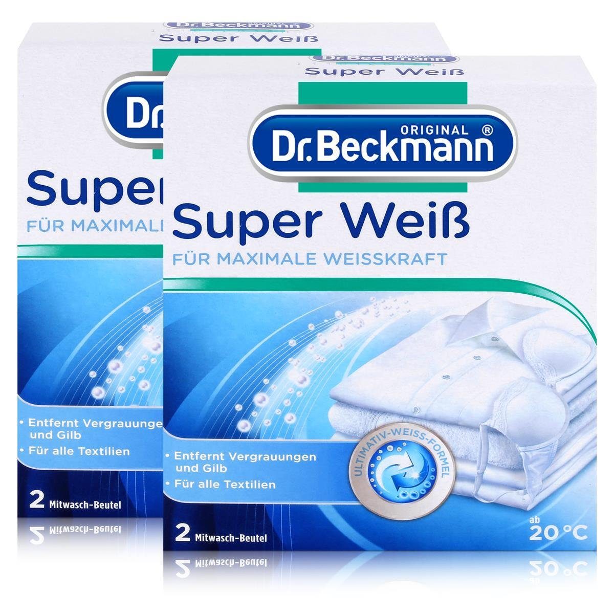 Dr. Beckmann Dr. Beckmann Super Weiß 2 Mitwasch-Beutel 2x40g - Für alle Textilien Spezialwaschmittel