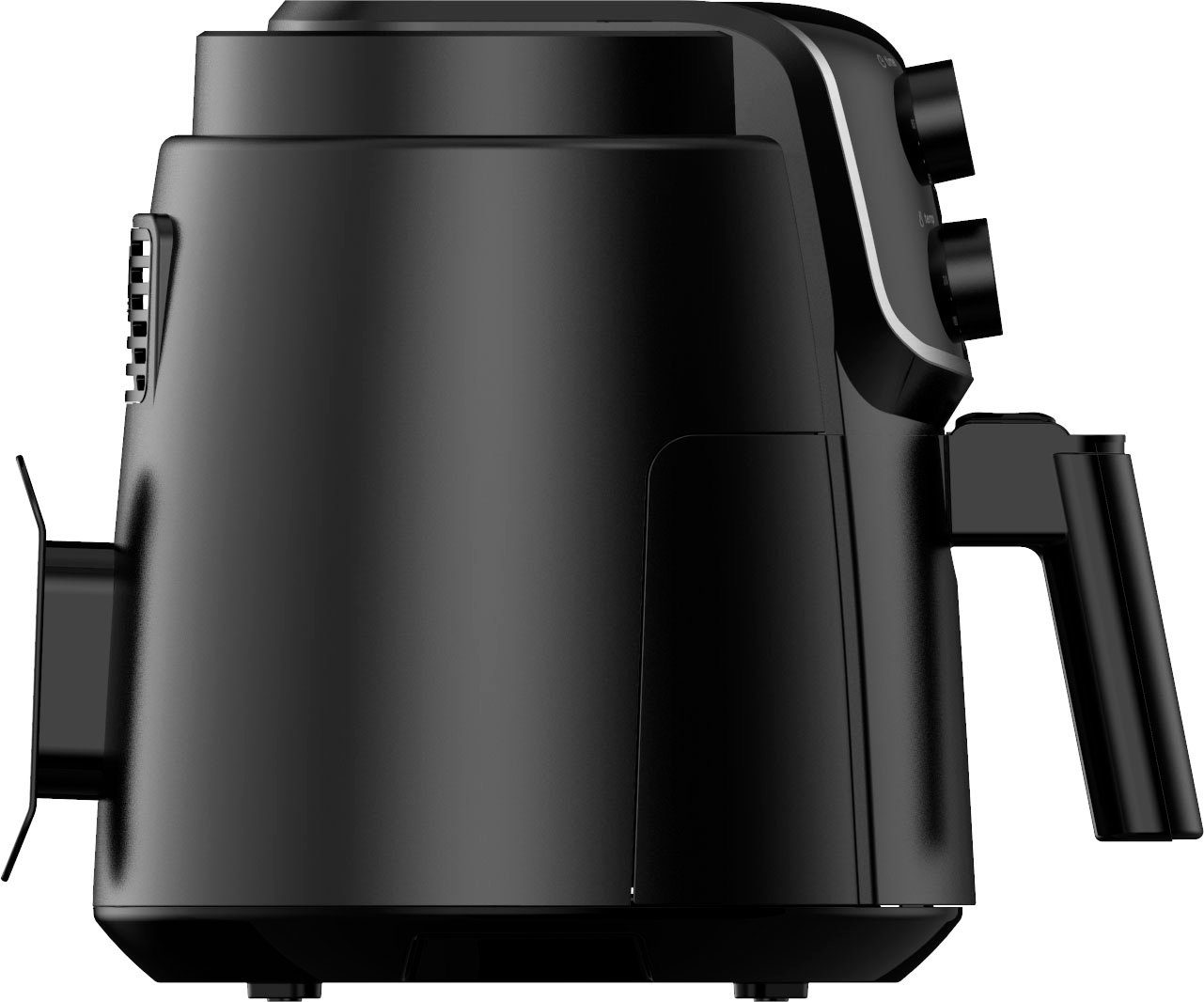 Midea Heißluftfritteuse MF-TN35D2, 3,5 L, Temperaturbereich 30 bis 200°C, 1500 W, antihaftbeschichteter, herausnehmbarer Korb mit Edelstahlgehäuse