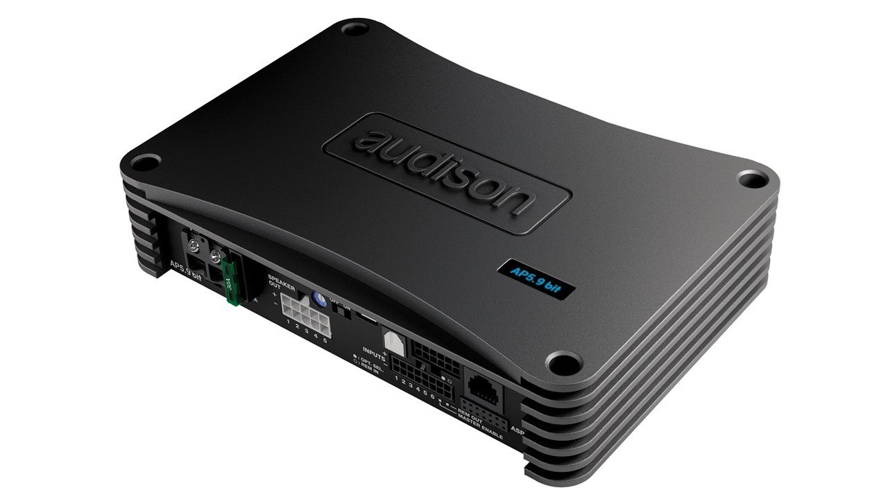 Audison AP5.9 bit DSP Signal Interface Processor integrierter 5-Kanal Endstufe Verstärker (Anzahl Kanäle: 5-Kanal)