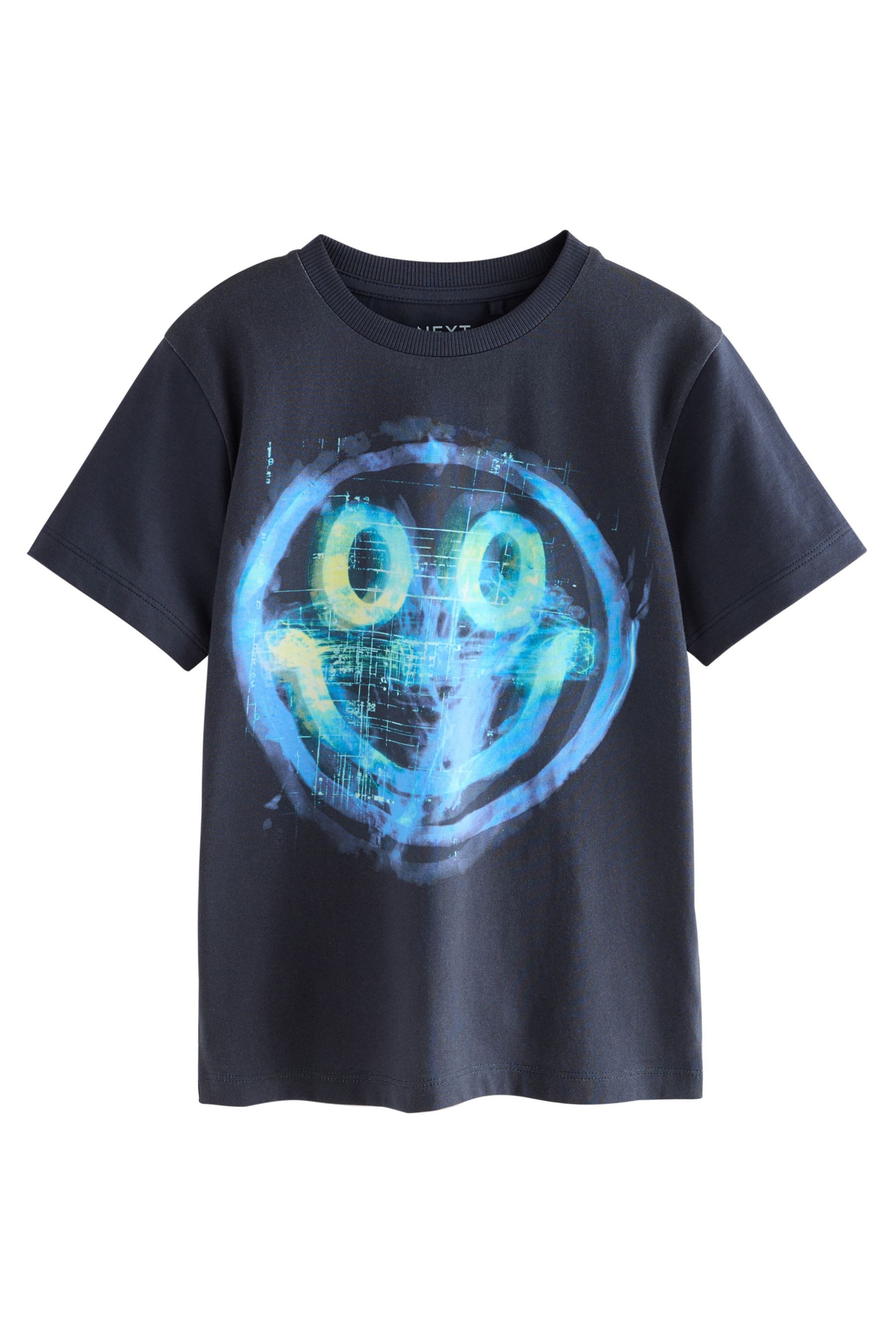 Navy Digi Happy Face