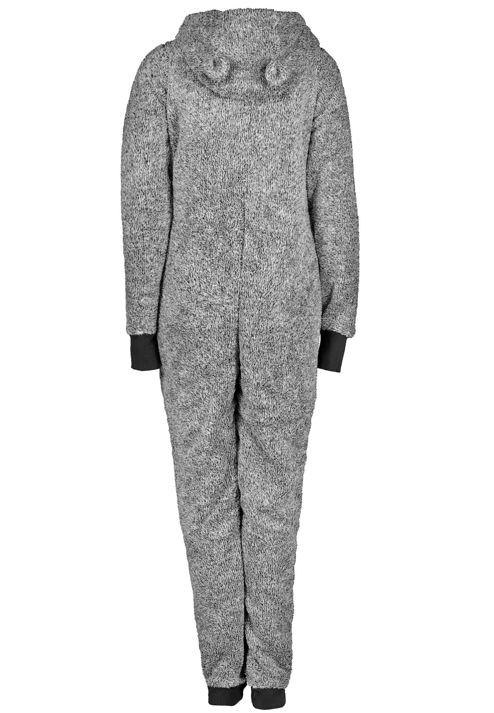 Eight2Nine dark-grey Fleece Jumpsuit Overall