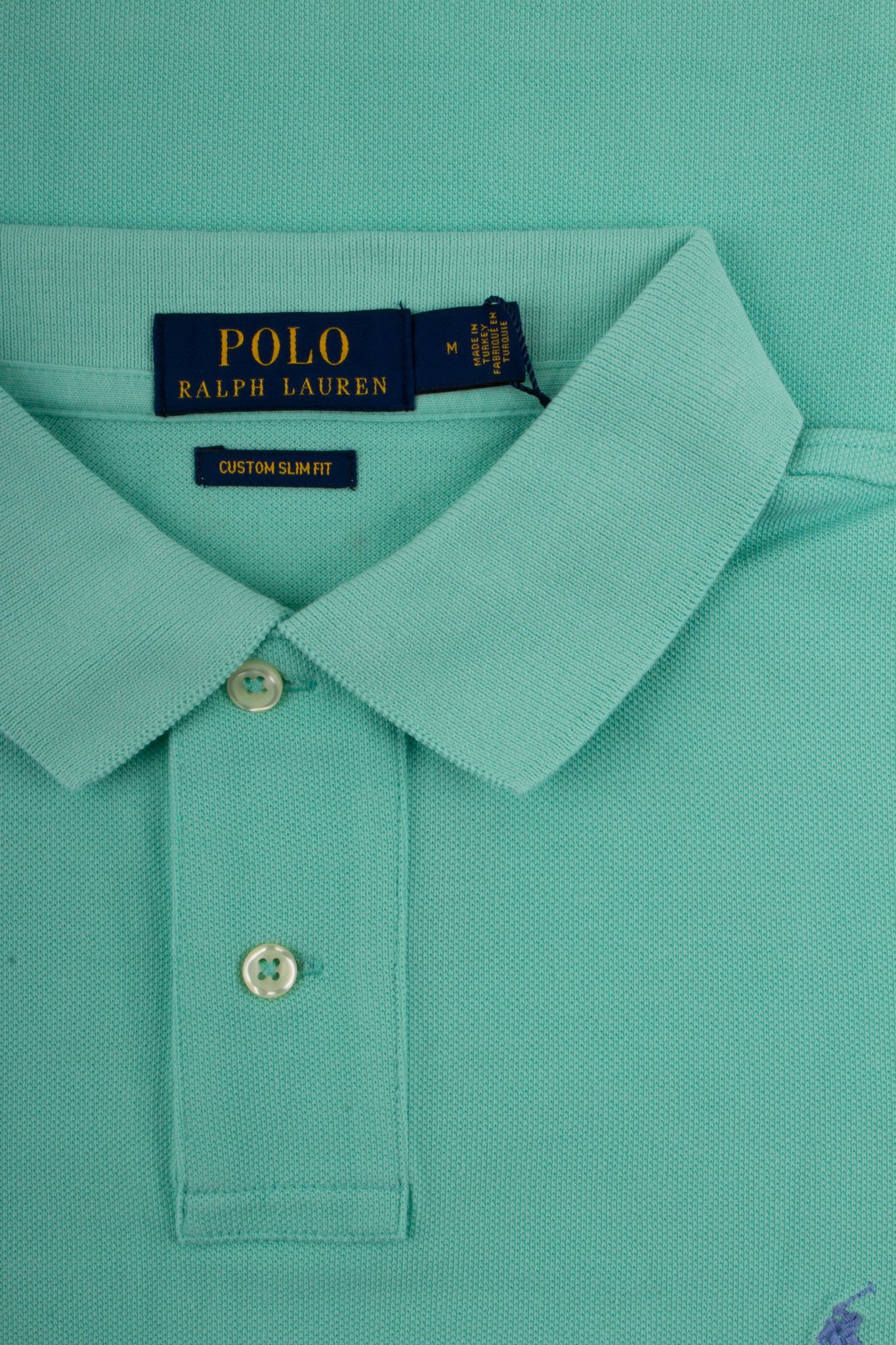 Ralph Lauren Lauren Poloshirt – Ralph Poloshirt Fit - Blau Herren Herren Poloshirt Classic Aquagrün