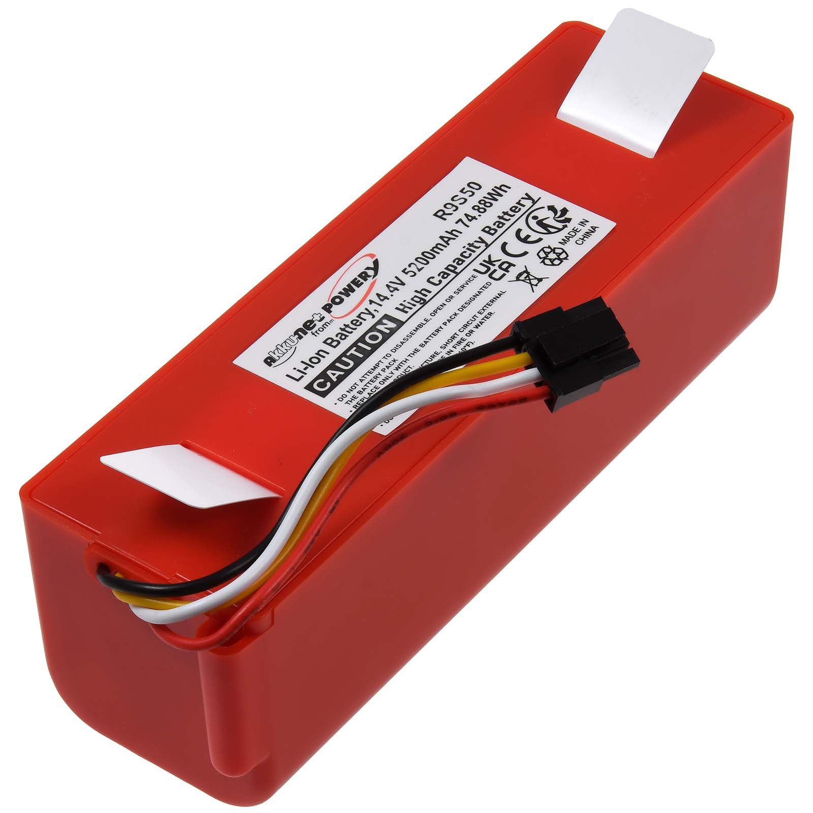 Powery Akku für Xiaomi Typ BRR-2P4S-5200D Staubsauger-Akku 5200 mAh (14 ...