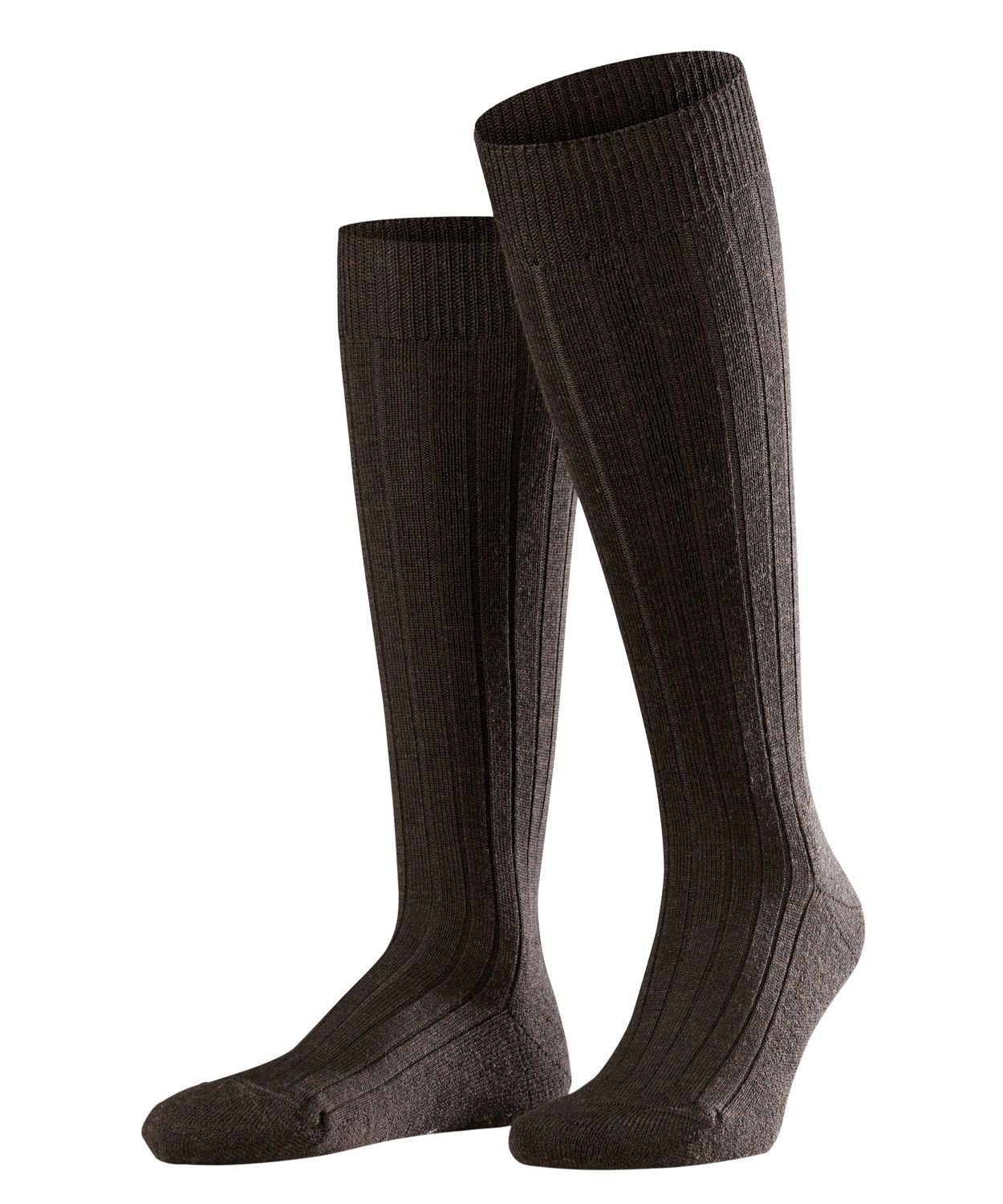 FALKE Langsocken Teppich im Schuh Kniestrümpfe (1-Paar) Dark Brown (5450)