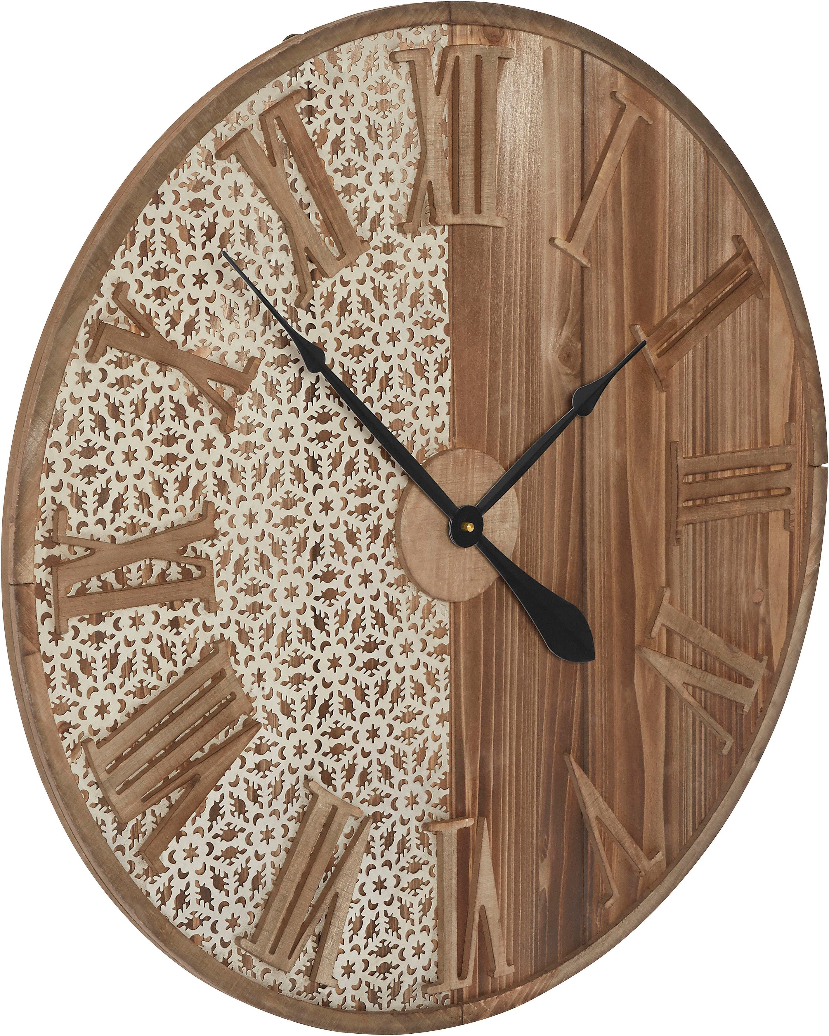 Home affaire Wanduhr »Abbey« (rund, Ø 70 cm, römische Ziffern)-Otto