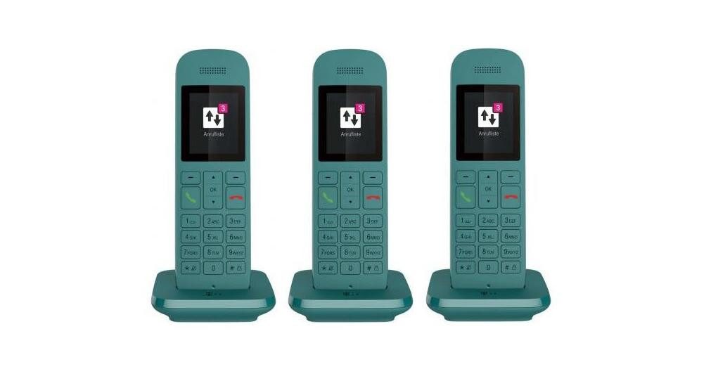 Telekom Telekom Speedphone 12 Trio petrol Schnurloses DECT-Telefon
