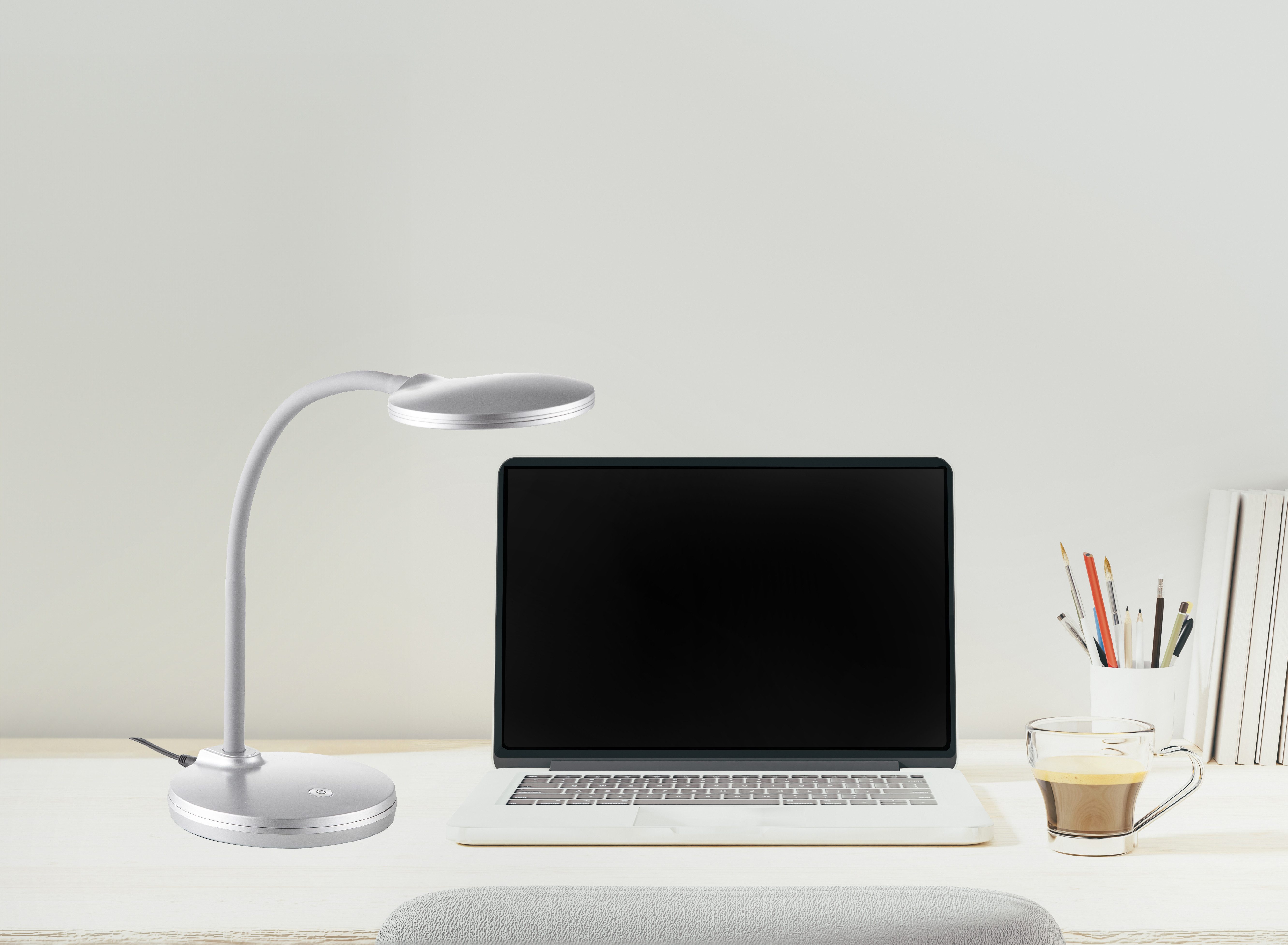 NOWA Tischleuchte CARMEN, Dimmfunktion, mehrere Helligkeitsstufen, LED fest integriert, Warmweiß, Tischlampe Nachttischlampe Deko-Tischleuchte Schreibtisch