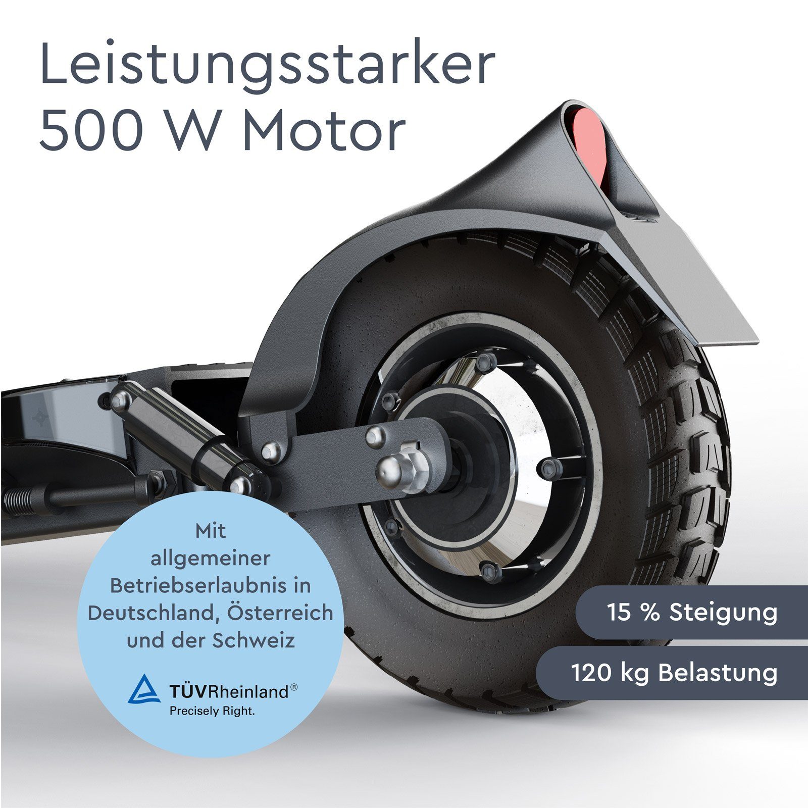 JOYOR E-Scooter Y8-S Offroad 100km Reichweite 1300Wh Federung mit Straßenzulassung, 500,00 W, 20 km/h, klappbar, geeignet für offroad Fahrten, vollgefedert, Scheibenbremsen