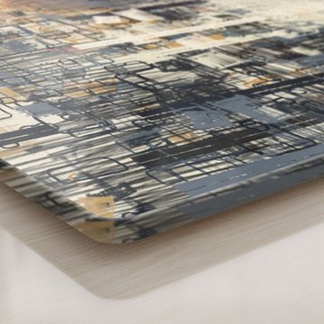 DEQORI Schneidebrett 'Variation von Formen', Glas, Platte Frühstücksbrett Schneideplatte