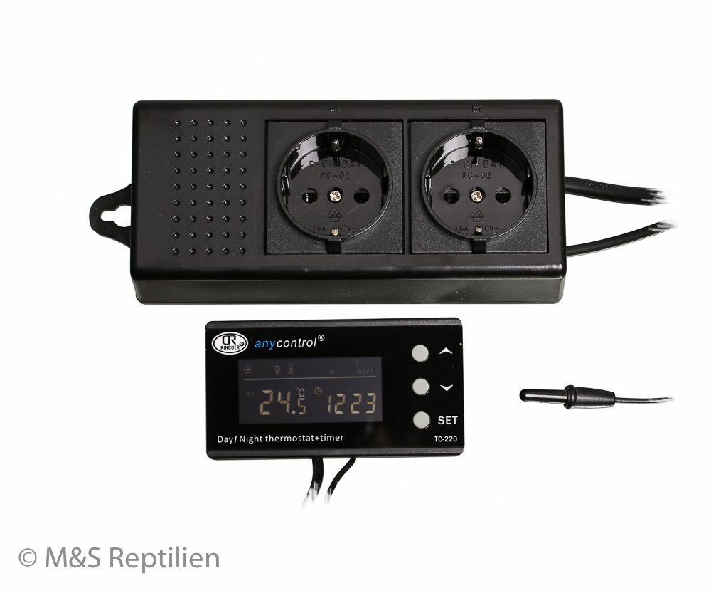 M&S Reptilien Terrarium-Klimasteuerung M&S Reptile Control V3 (Thermostat und Zeitschaltuhr) - Vorgänger von