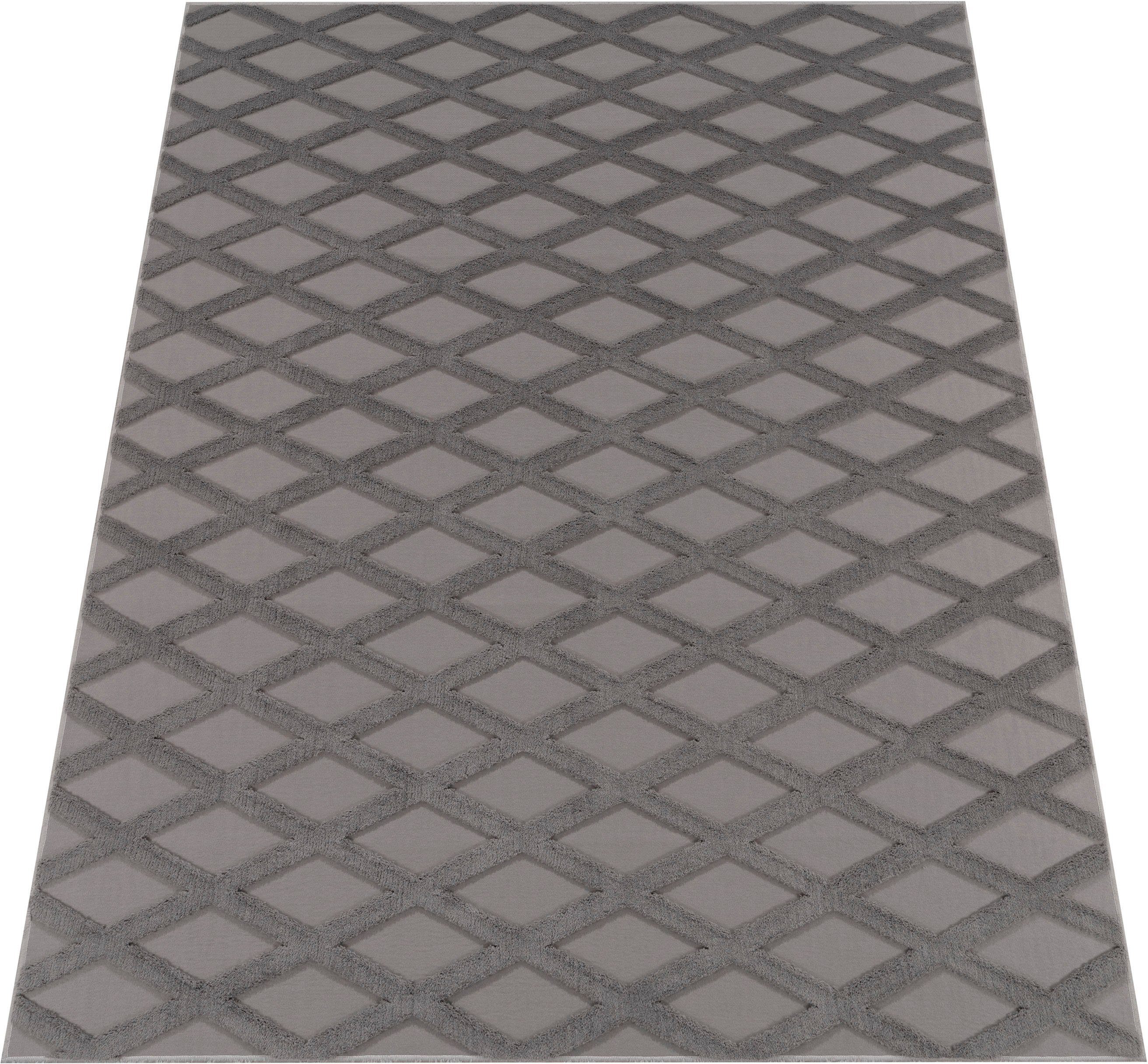 Paco Home Teppich »Utrecht 642«, rechteckig, 4 mm Höhe, Kurzflor, Uni Farbe günstig online kaufen