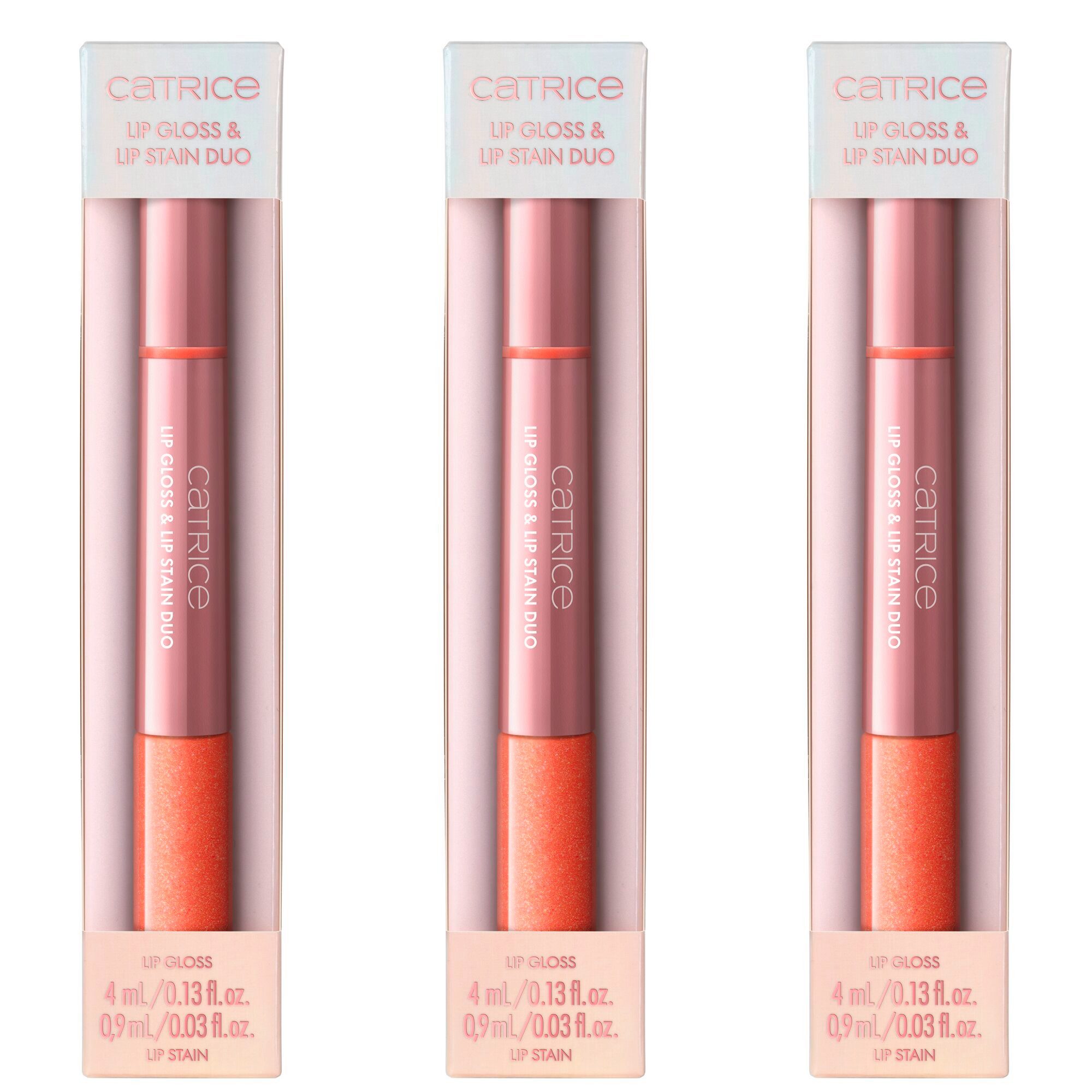 Catrice Lipgloss BRIDES & BESTIES Lip Gloss & Lip Stain Duo, 3-tlg.