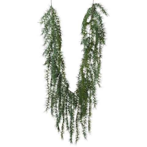 Winterliche Kunstpflanze Hermine, Weihnachtsdeko, Weihnachtsgirlande Zeder, my home, Girlande aus Zedern-Zweigen, Länge ca. 190 cm
