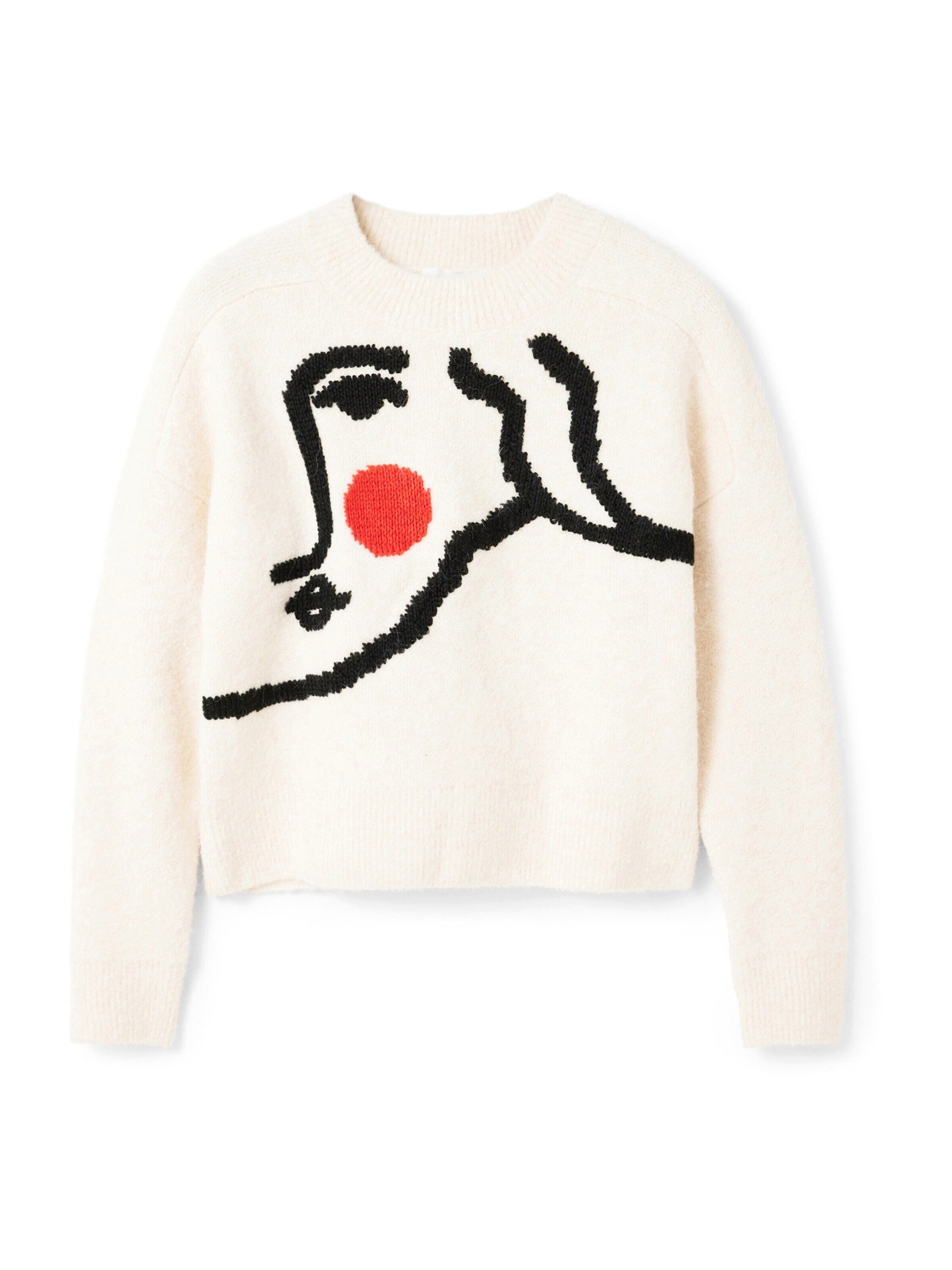 Desigual Strickpullover TRAZO (1-tlg) Plain/ohne Details