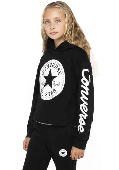 Converse Kapuzensweatshirt CHUCK PATCH CROPPED HOODIE - für Kinder