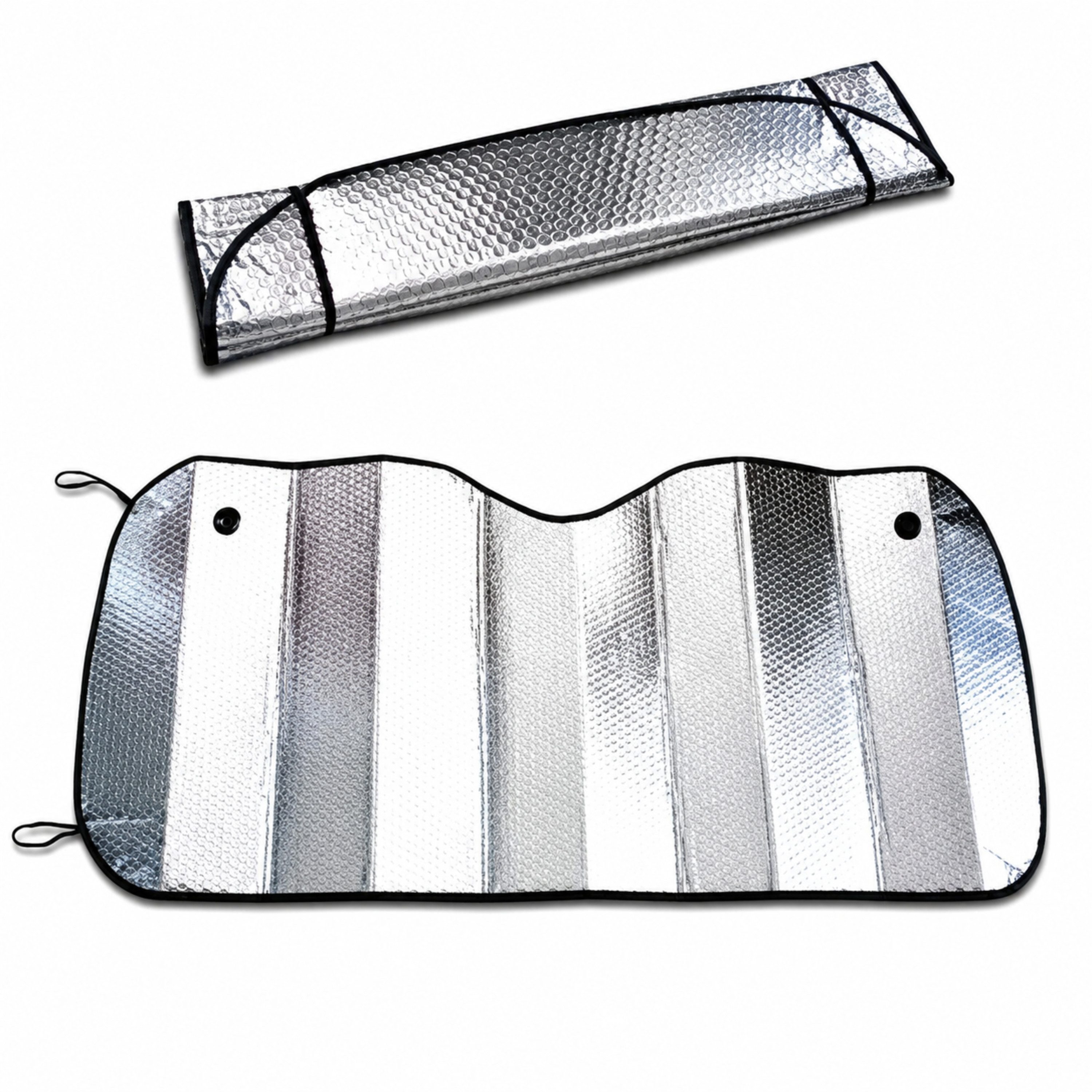 StellarLuma Autosonnenschutz Sonnenschutz Auto Frontscheibe Windschutzscheibe UV Schutz für Sommer, (Reflektierender UV Sonnenschutz), Reflektierend, faltbar un – Bild 2 von 5