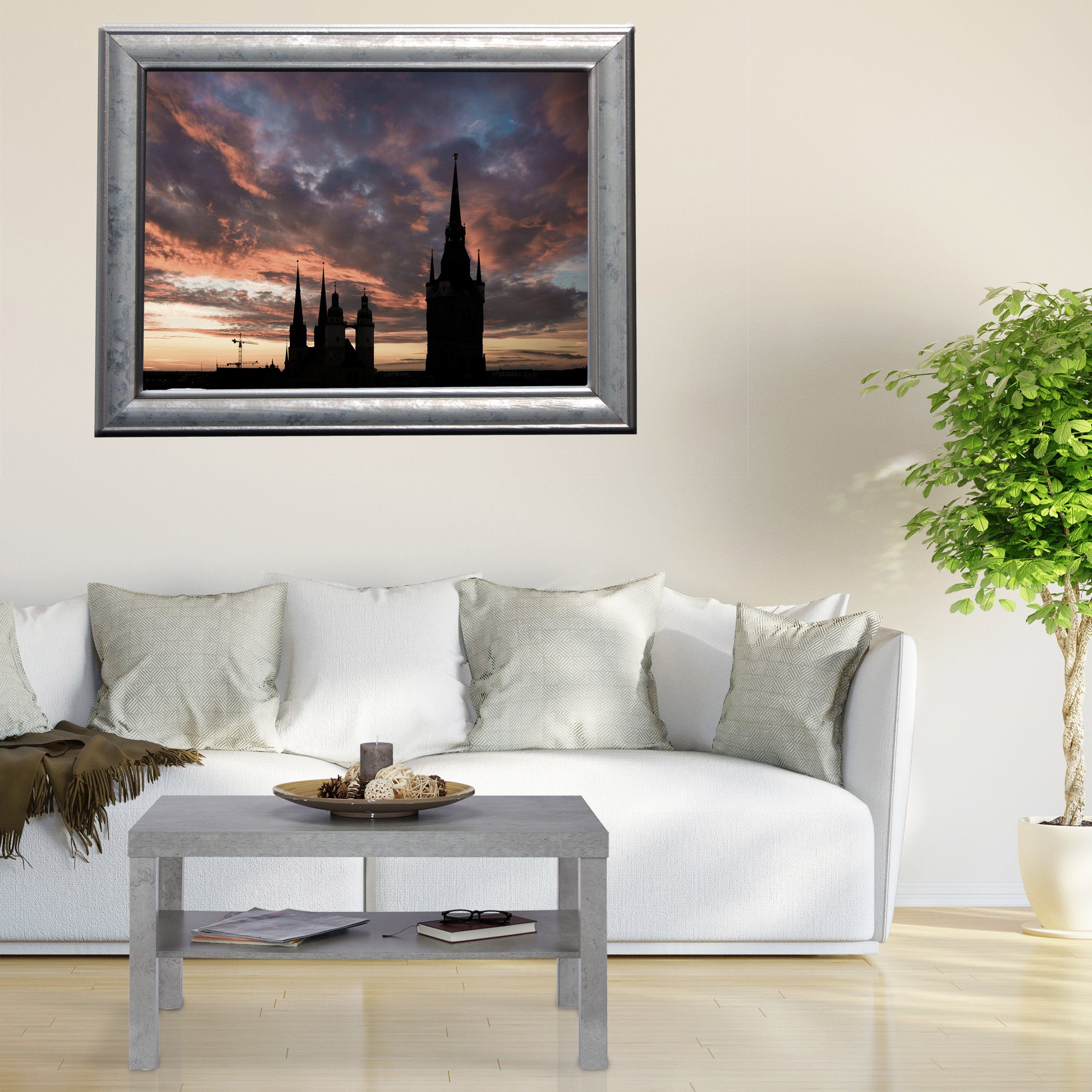 relaxdays Couchtisch in Betonoptik