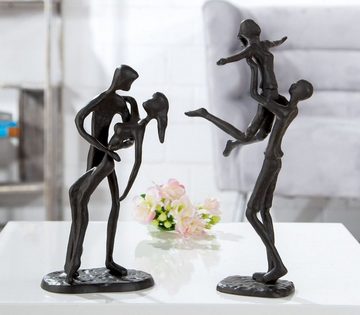 GILDE Dekoobjekt, Grosse 24 cm hohe Design Figur Skulptur mit Umsetzungsmotto HEB