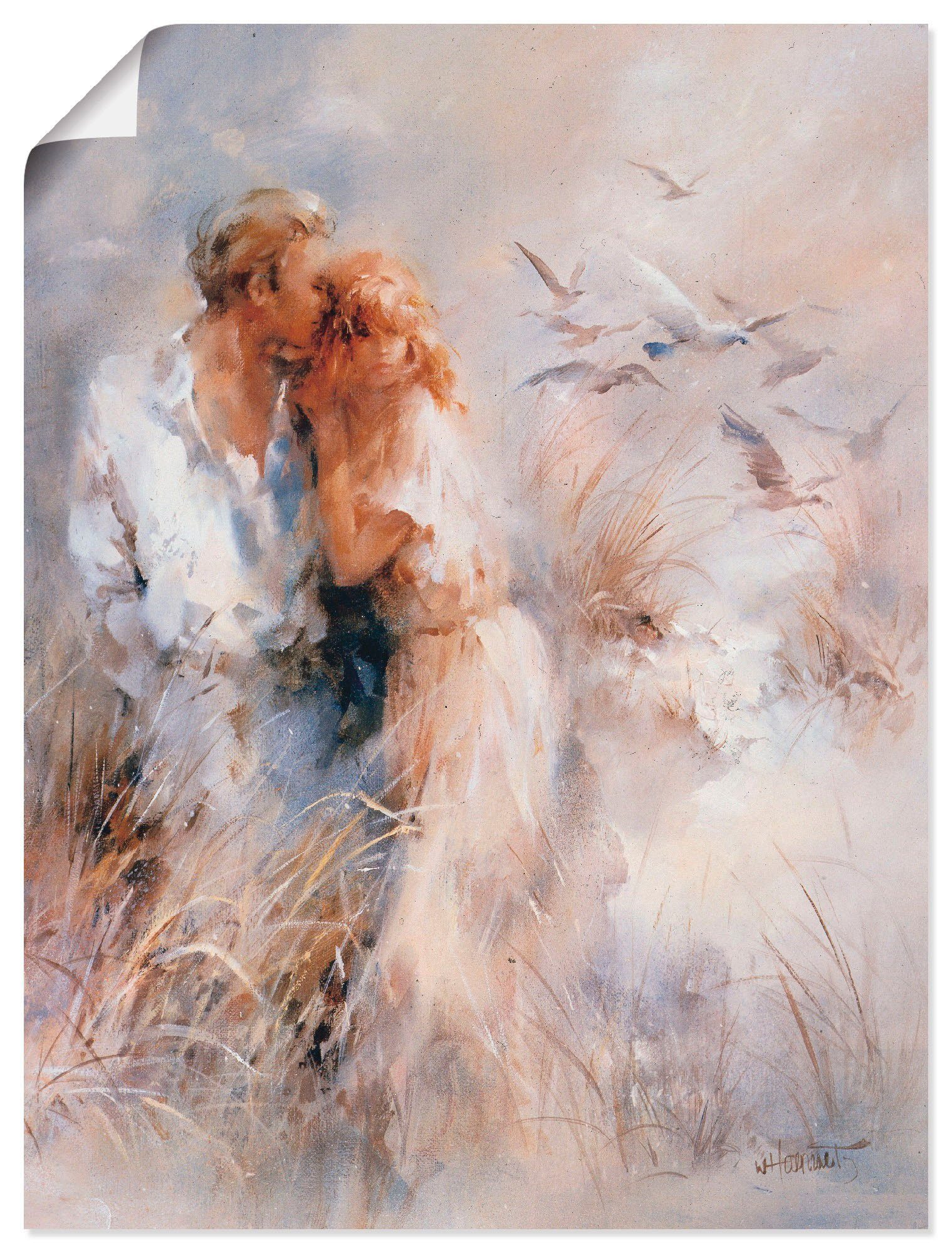Artland Wandbild Dichte Harmonie, Paar (1 St), als Leinwandbild, Poster in verschied. Größen