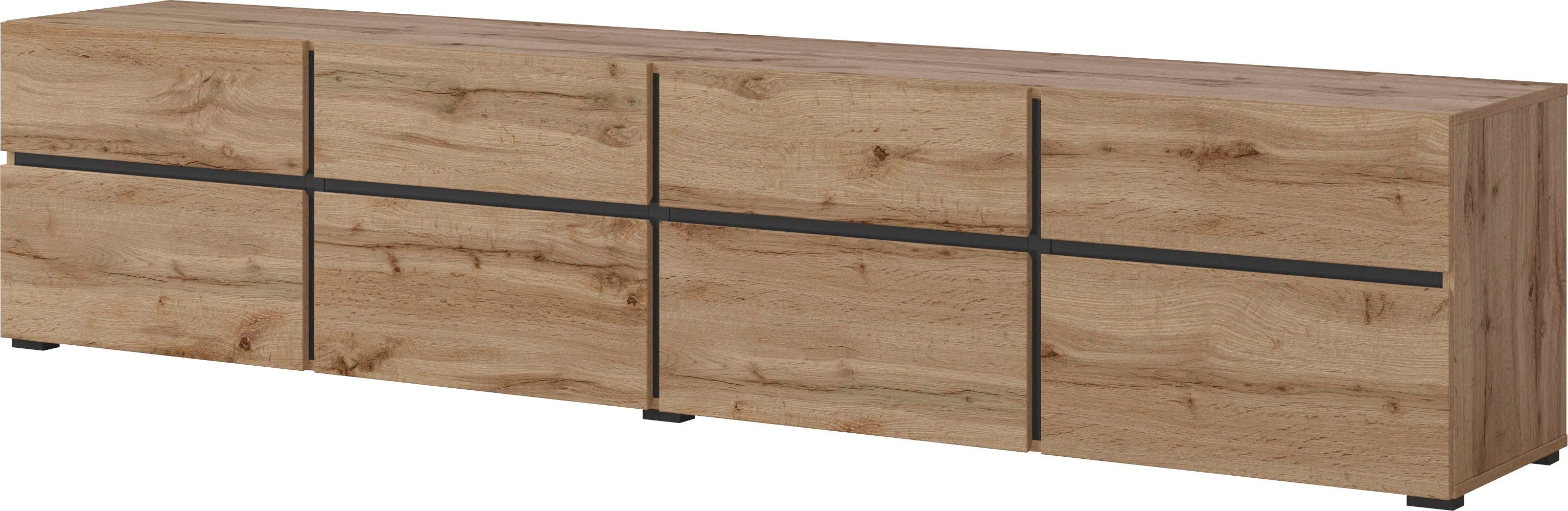 INOSIGN Lowboard Cross, moderne grifflose TV-Kommode,4 günstig online kaufen