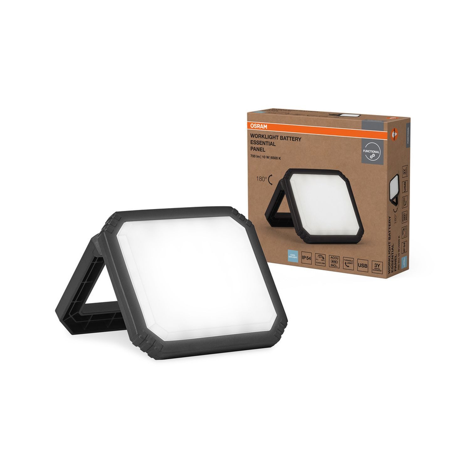 Licht-Erlebnisse Deckenstrahler ULESARO, LED fest integriert, Kaltweiß, Akku LED verstellbar 6500 K 700 lm Modern