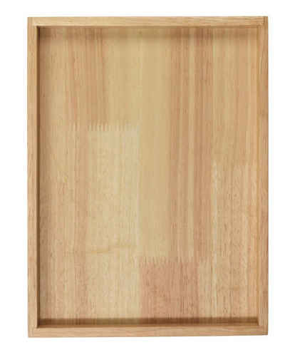 ASA SELECTION Servierplatte Holztablett rechteckig natur 32,5 x 24,5 cm, Holz, (Tablett)