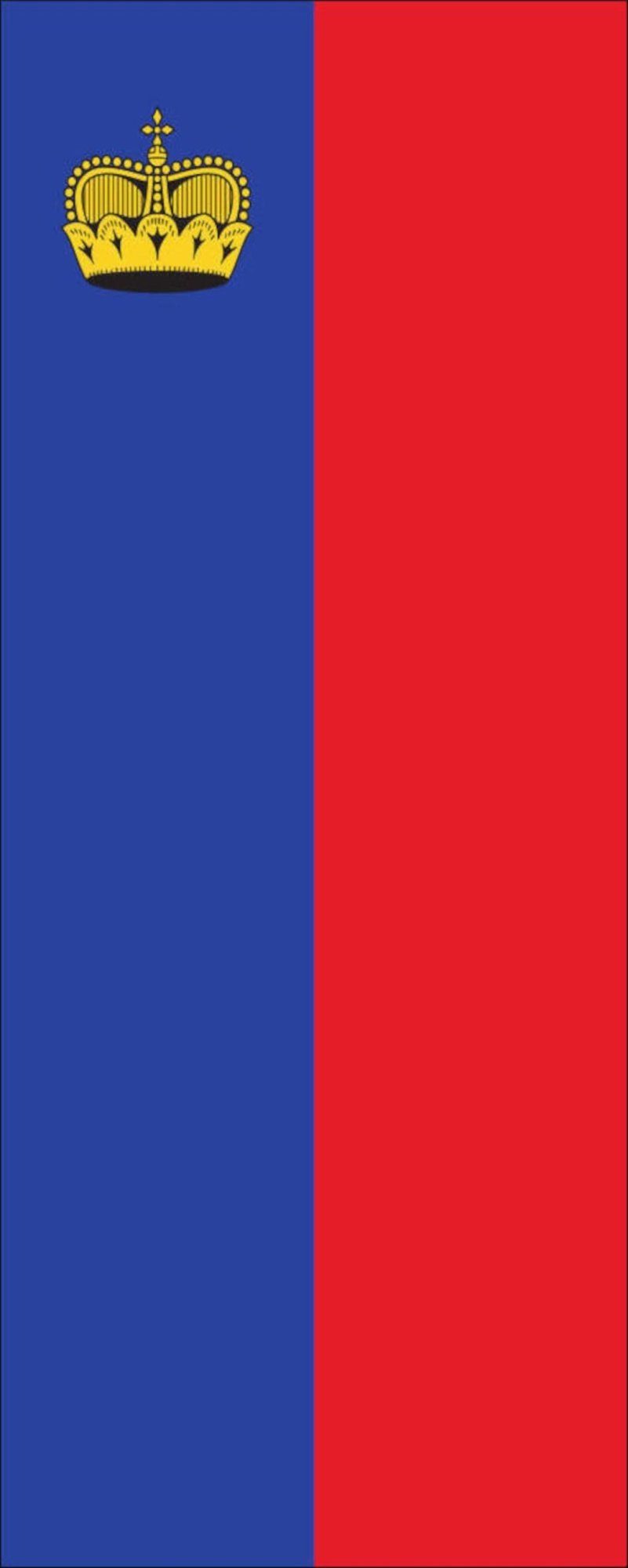 flaggenmeer Flagge Flagge Liechtenstein 110 g/m² Hochformat