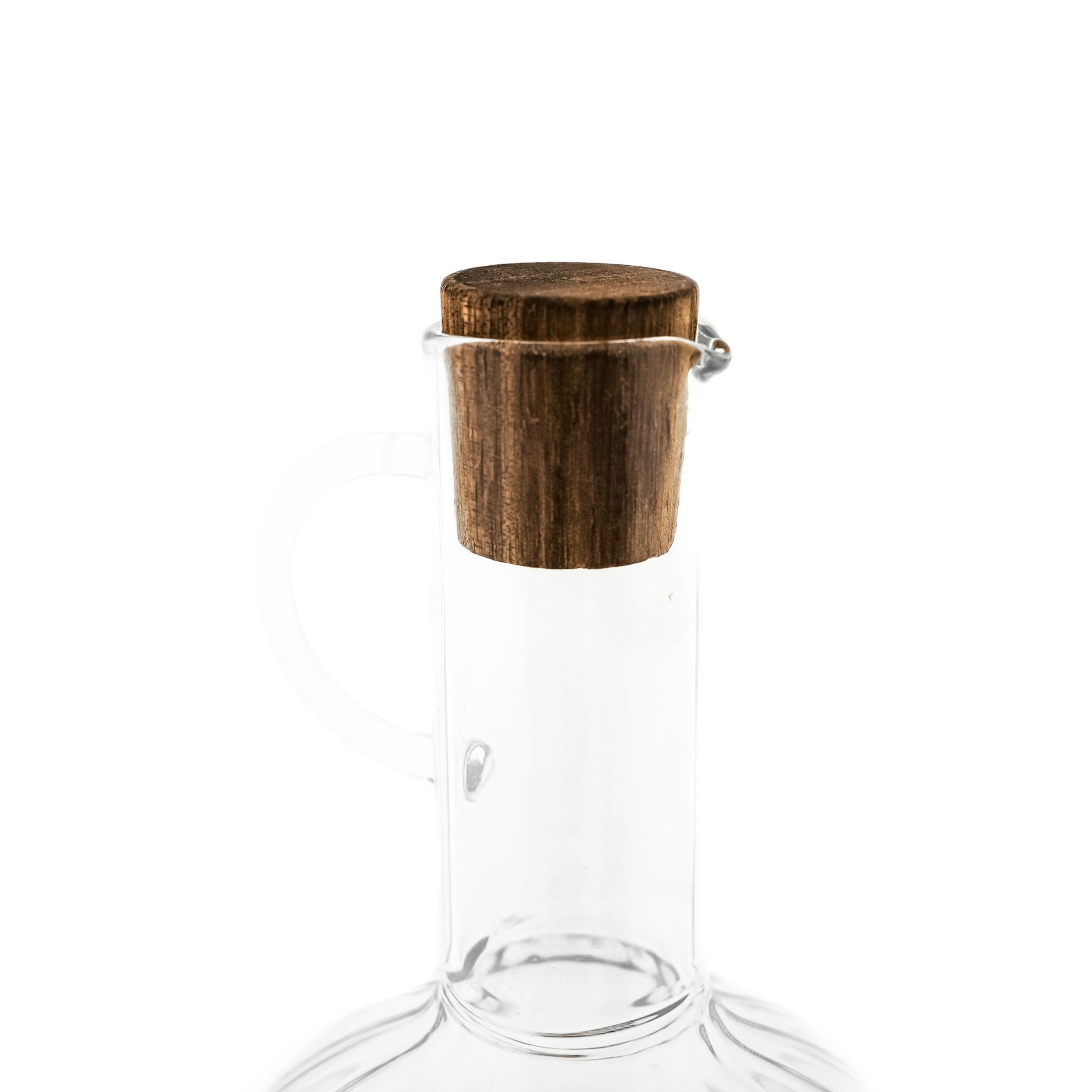 Almina Menage-Set Öl & Essigflasche "Luana Doppio" 2-tlg aus Borosilikatglas mit Korken, (2-tlg) – Bild 3 von 5
