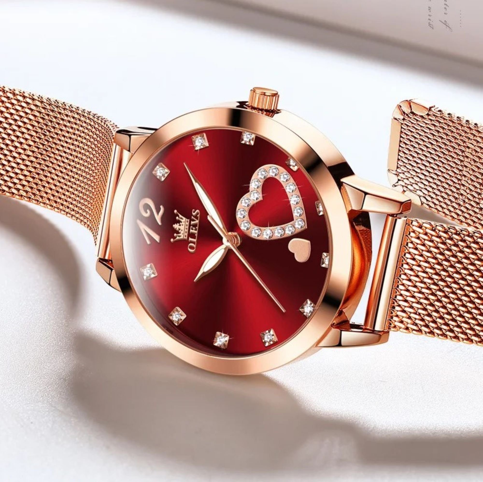 OLEVS Quarzuhr OLEVS 5189 Damenuhr Roségold günstig online kaufen