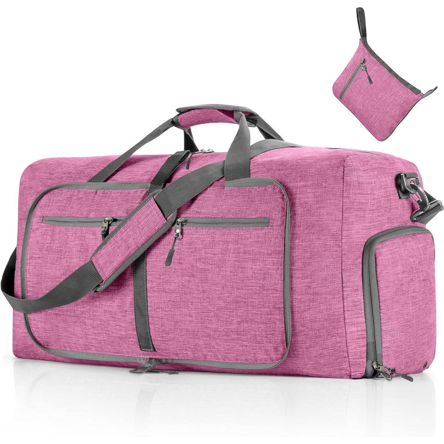 Reisetasche Reisetasche Sporttasche Schuhfach Damen Herren Reisen G Hellpurpur 65L