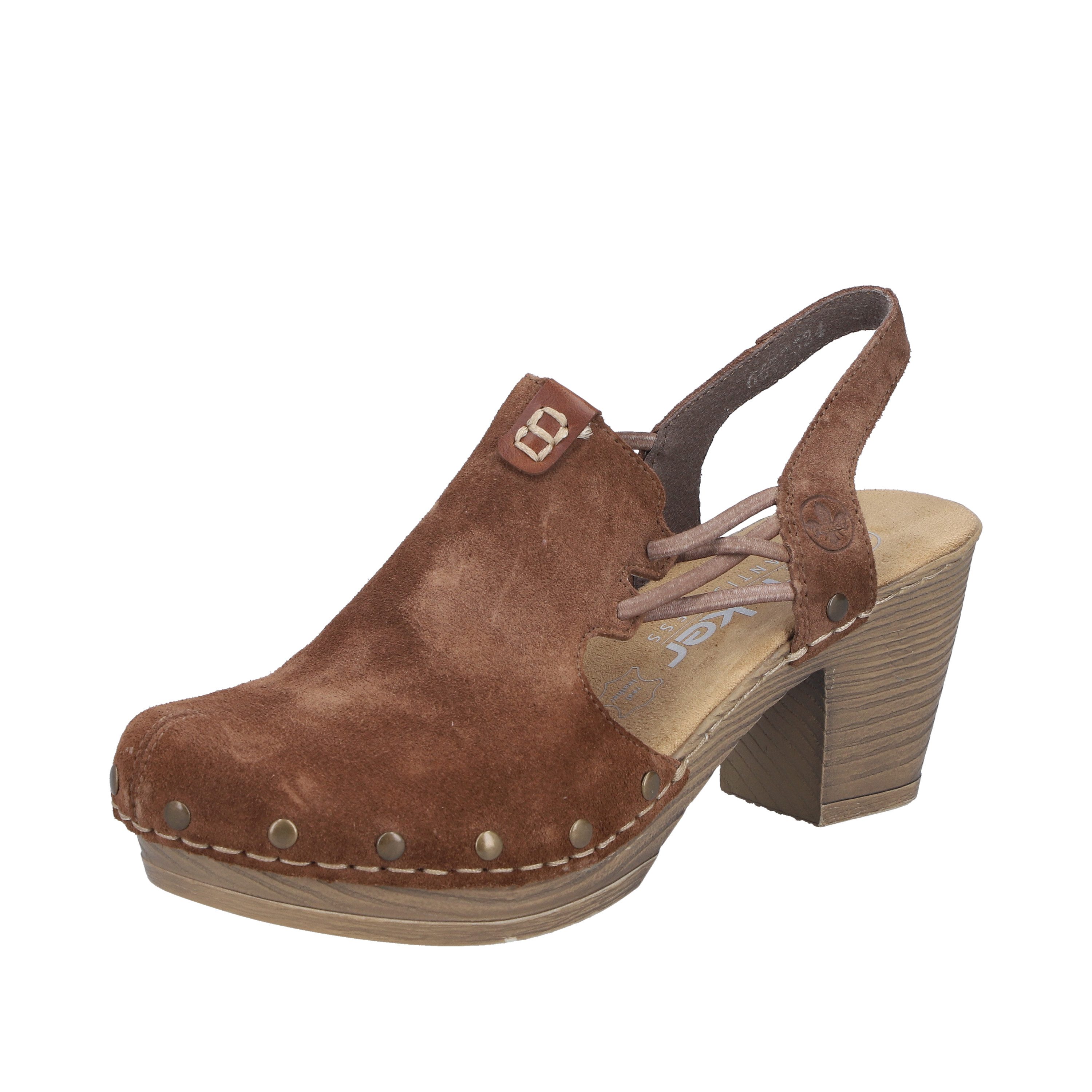 Rieker Clog Sabot, Sandalette, Sommerschuh mit seitlichen Gummizügen