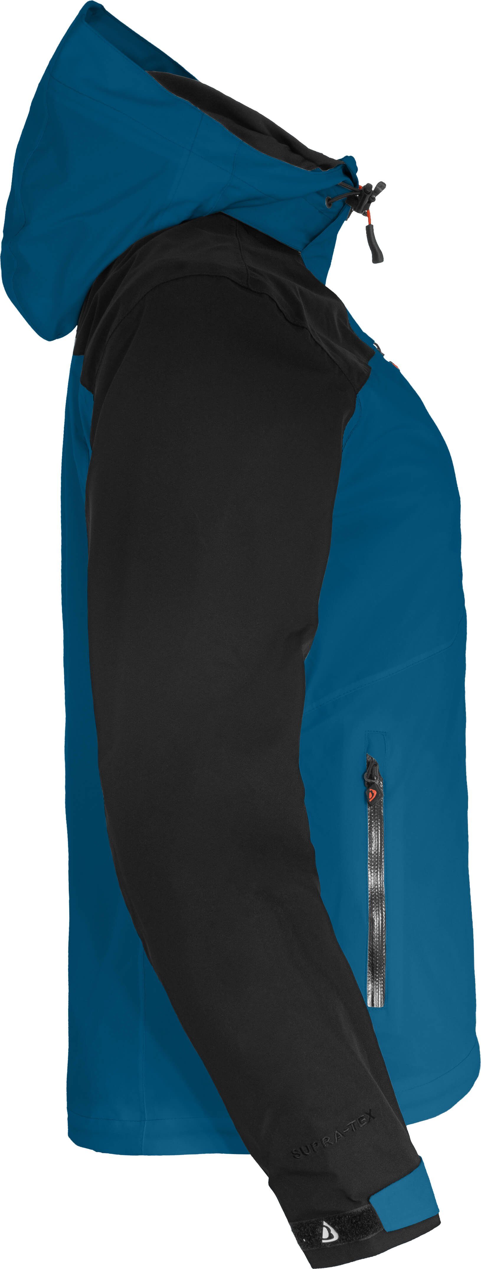 Bergson Outdoorjacke 20000 Damen mm Saphir Wassersäule, KURRIKA Regenjacke, blau Innenjacke, Fleece Doppeljacke Normalgrößen
