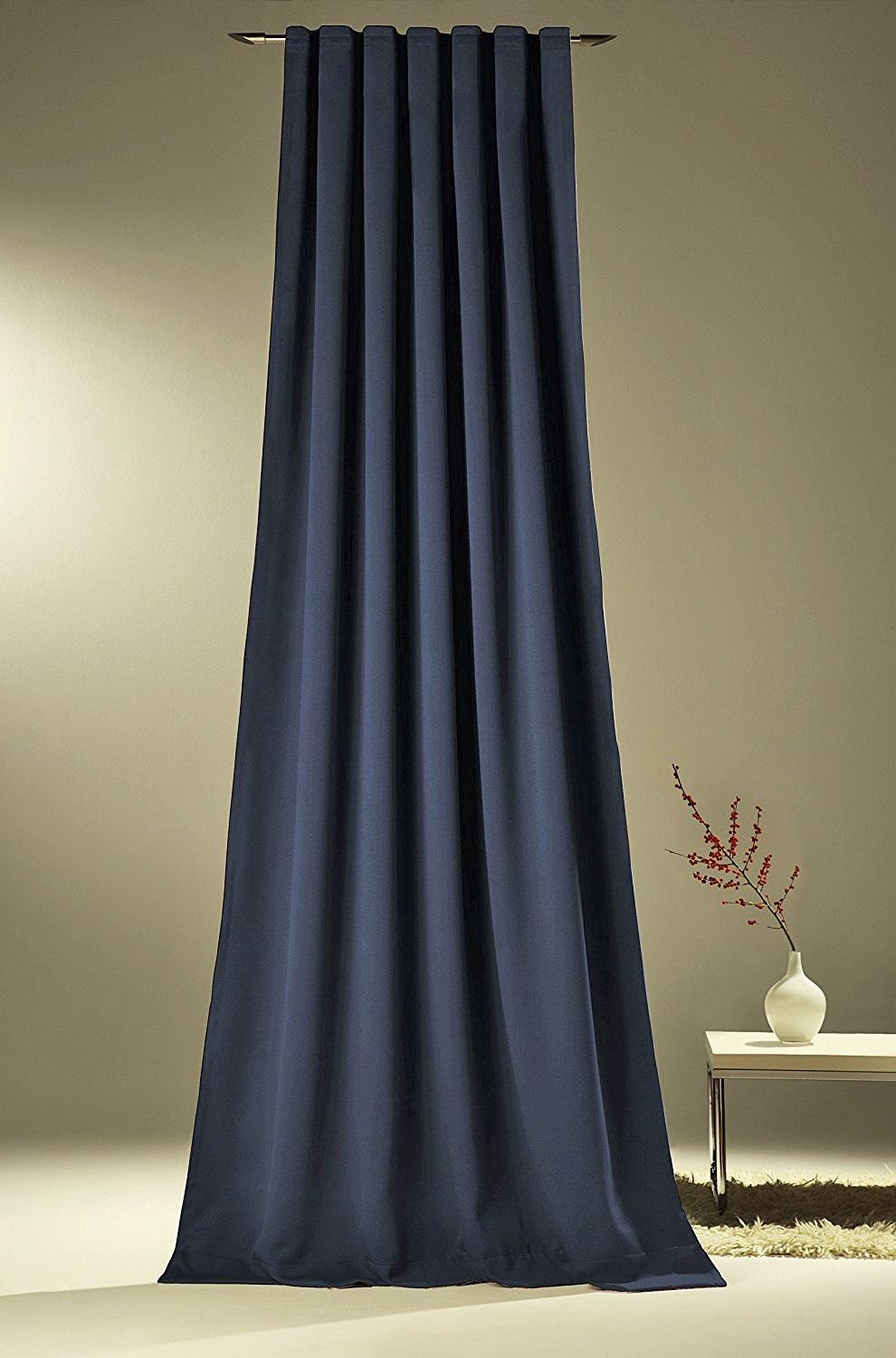 novumfix Verdunkelungsvorhang Sunout/58 dunkelblau Thermovorhang XXL Kräuse günstig online kaufen