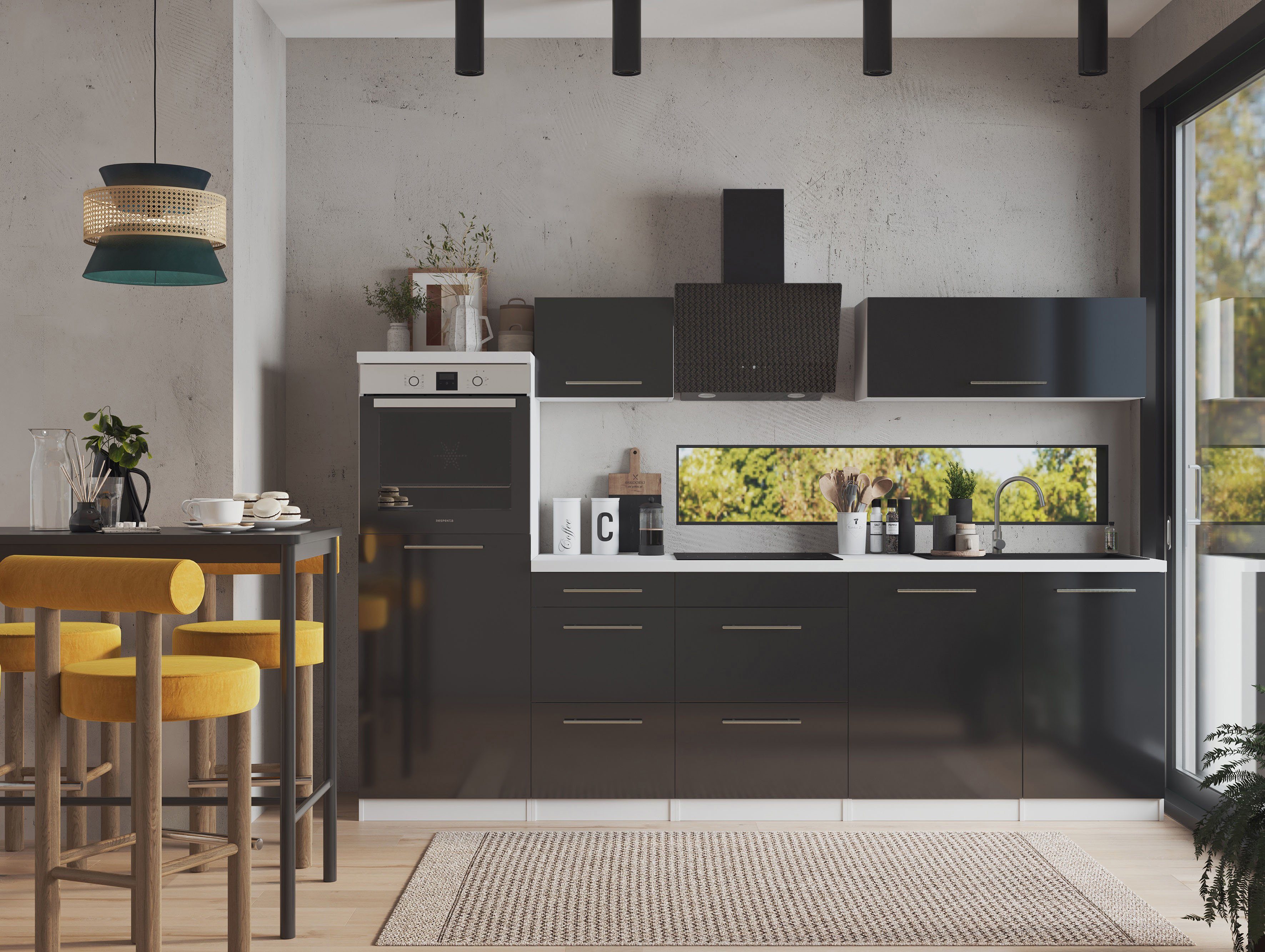 RESPEKTA Küche Amanda, Breite 280 cm, günstig online kaufen