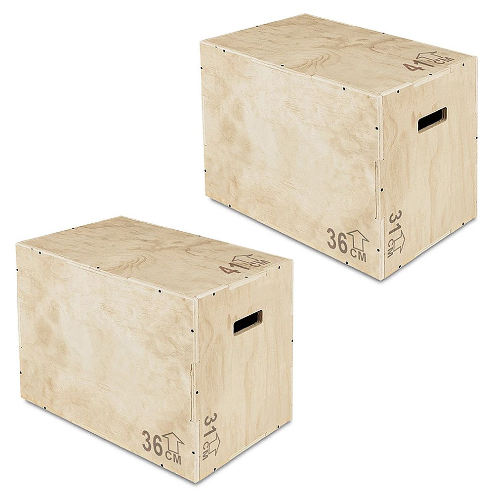 Divit Halter 2x Plyo Box # SB6 Sprungbox Holz 31x36x41 cm