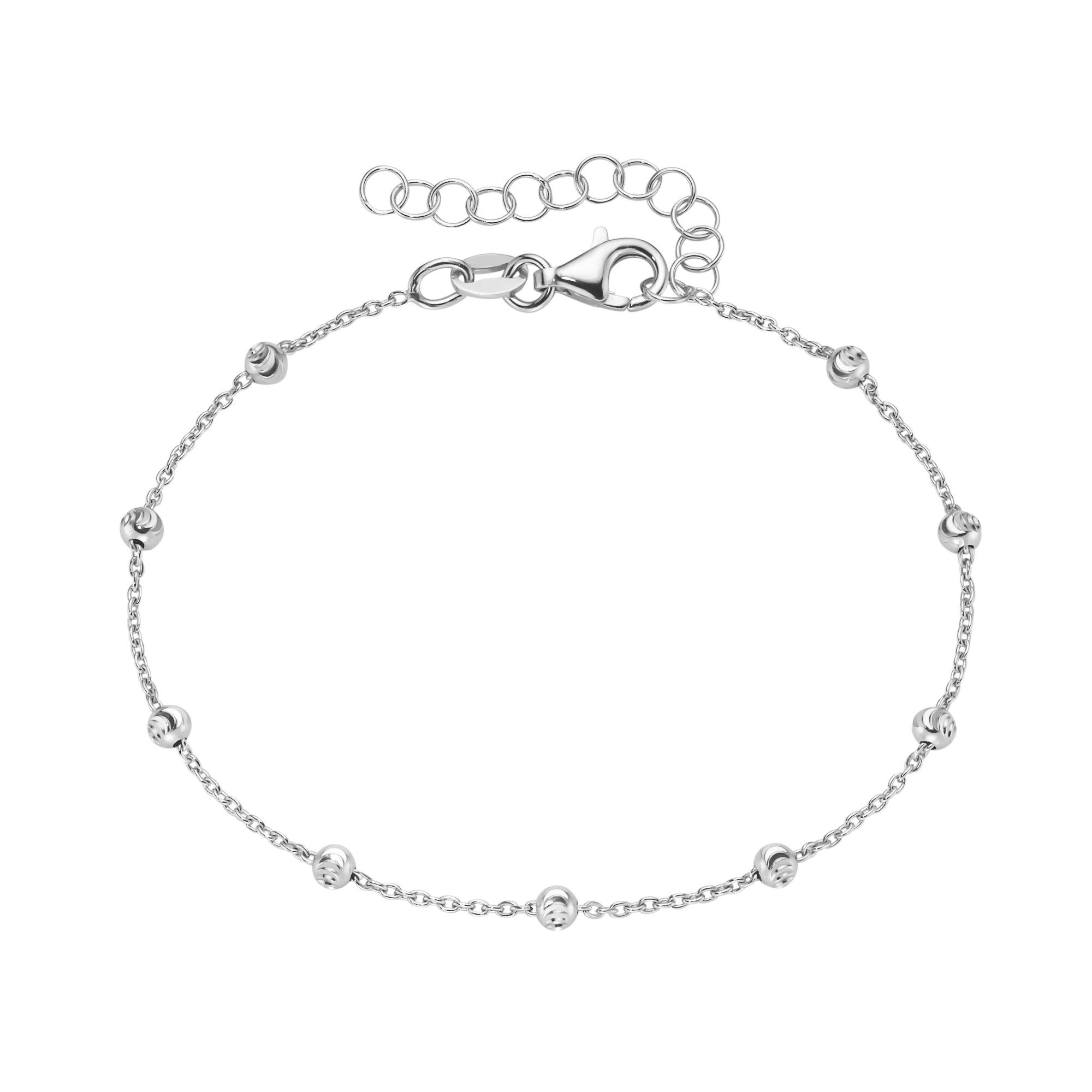 Firetti Armband Schmuck Geschenk Silber 925 Armschmuck Armkette diamantierte Kugeln