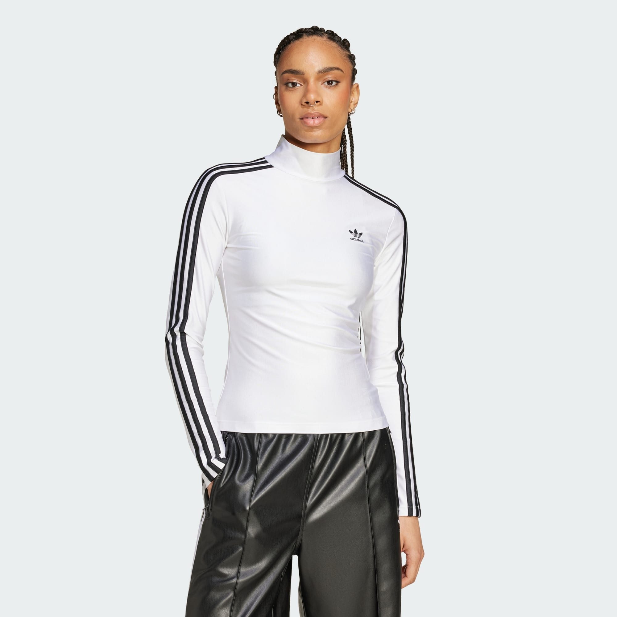 adidas Originals Langarmshirt ADICOLOR 3-STREIFEN TURTLENECK LONGSLEEVE