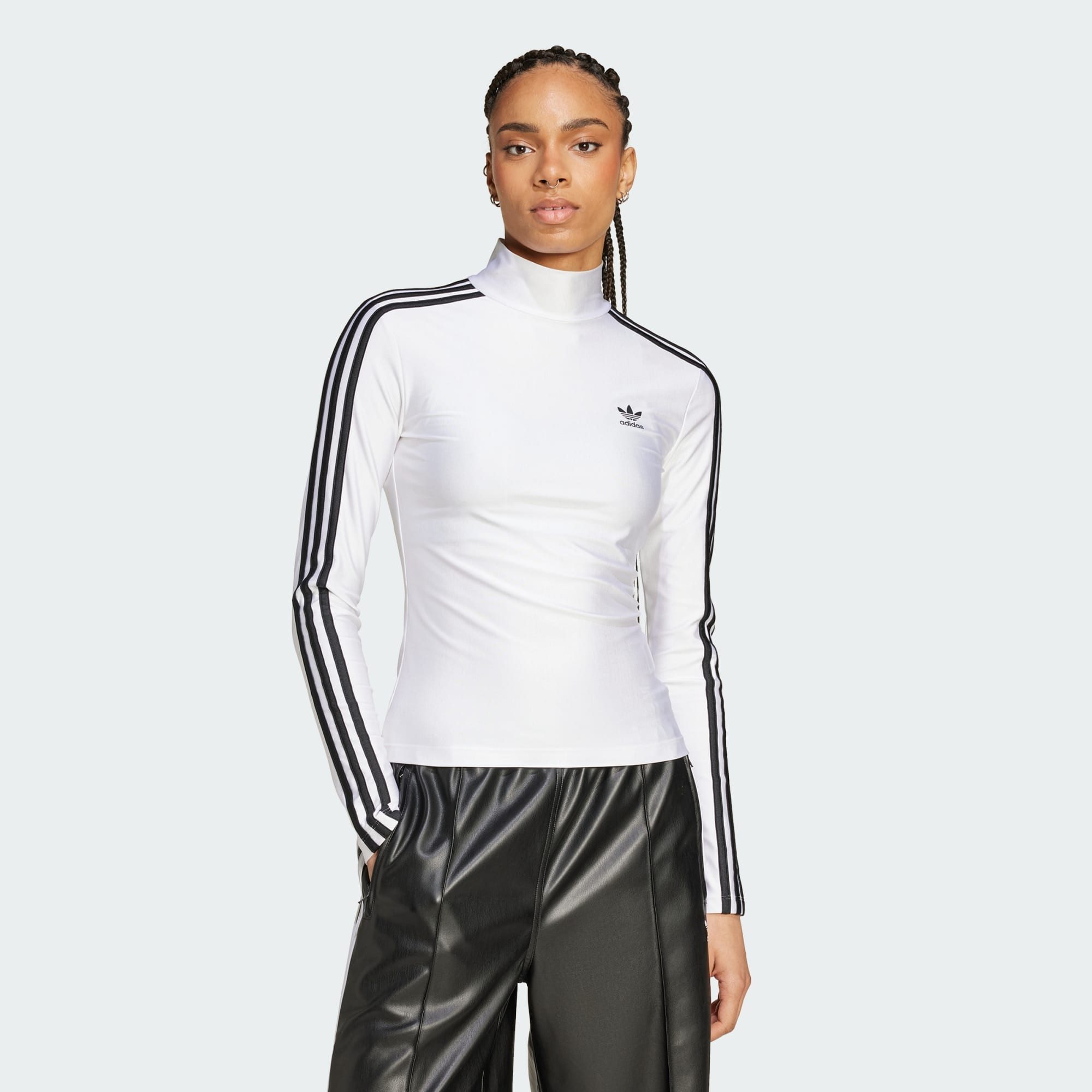 adidas Originals Langarmshirt ADICOLOR 3-STREIFEN TURTLENECK LONGSLEEVE (1- günstig online kaufen