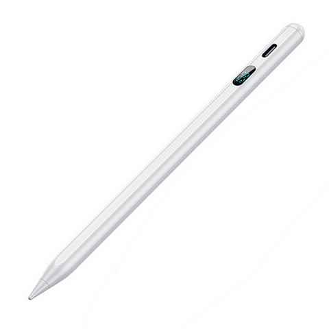 REDOM Eingabestift Stift Stylus Pen Touchstift Pencil Touchscreen f. Apple iPad 2018-2023 (Bildschirm Leistungsanzeige, Hochpräzise Handflächenerkennung LED-Anzeige Neigungsempfindlich) Magnetisches Pen Kompatibel mit iPad iPad Pro iPad Mini iPad Air